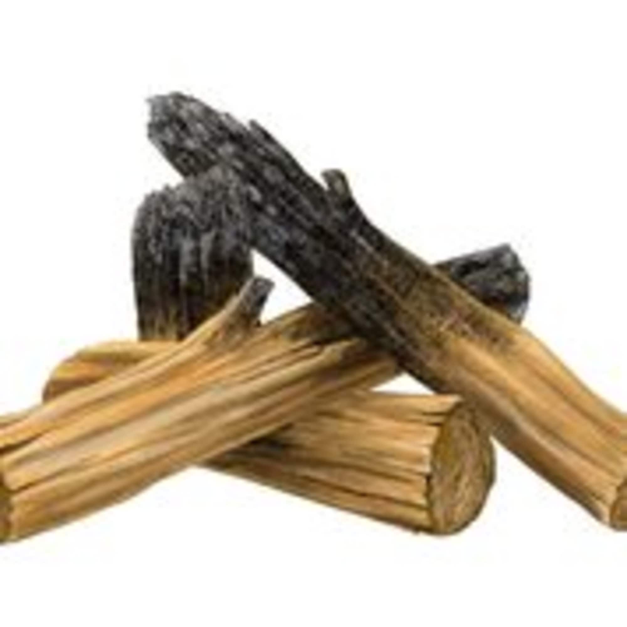 Bundle of dried corn husks tied together