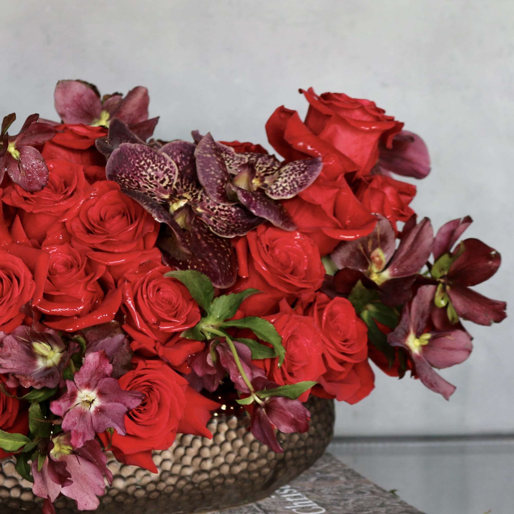 "Adore Me" is a romantic and rich arrangement filled with beautiful red, photo 2 of 4