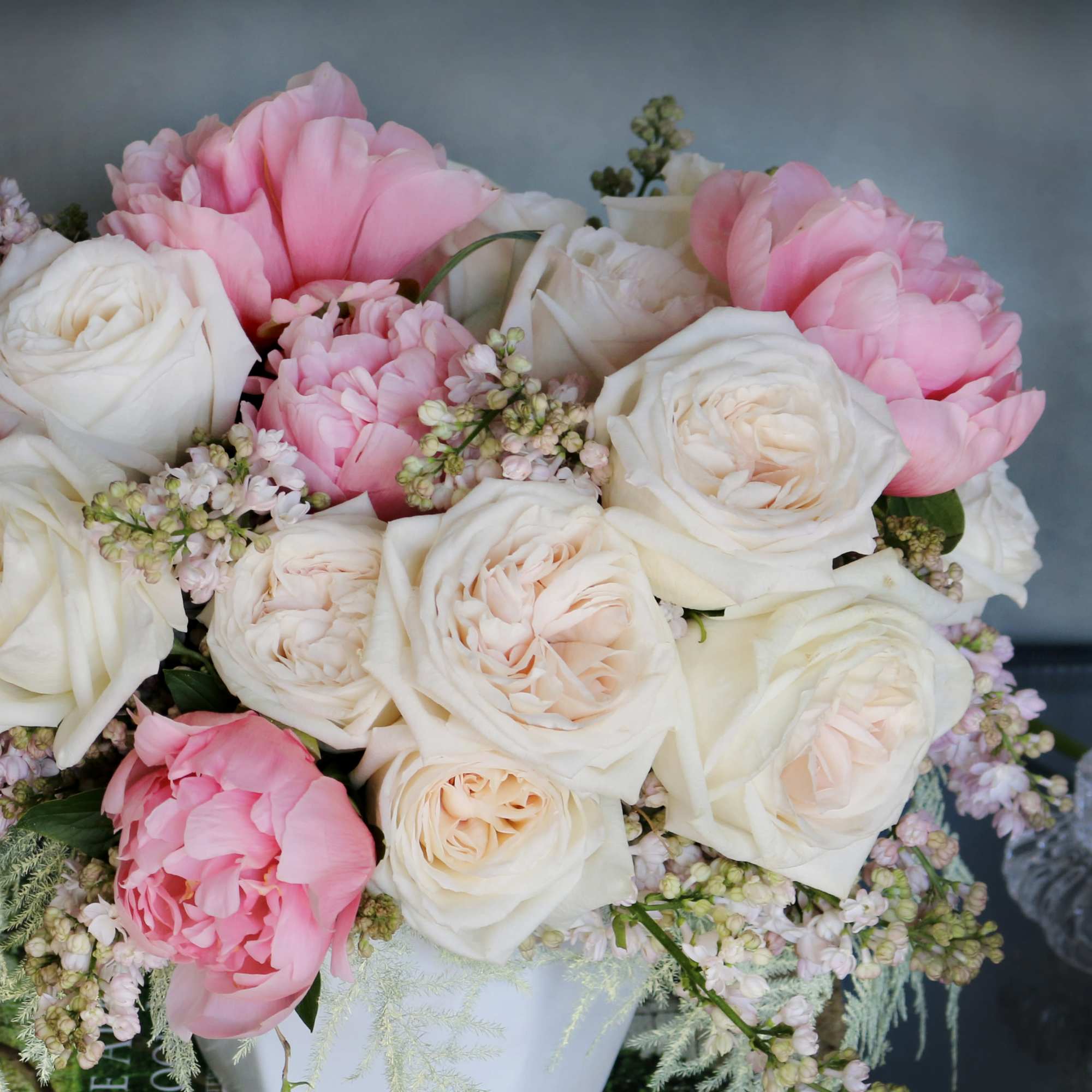 "Femme" is the definition of soft &amp; elegant. A beautiful romantic arrangement, photo 3 of 4