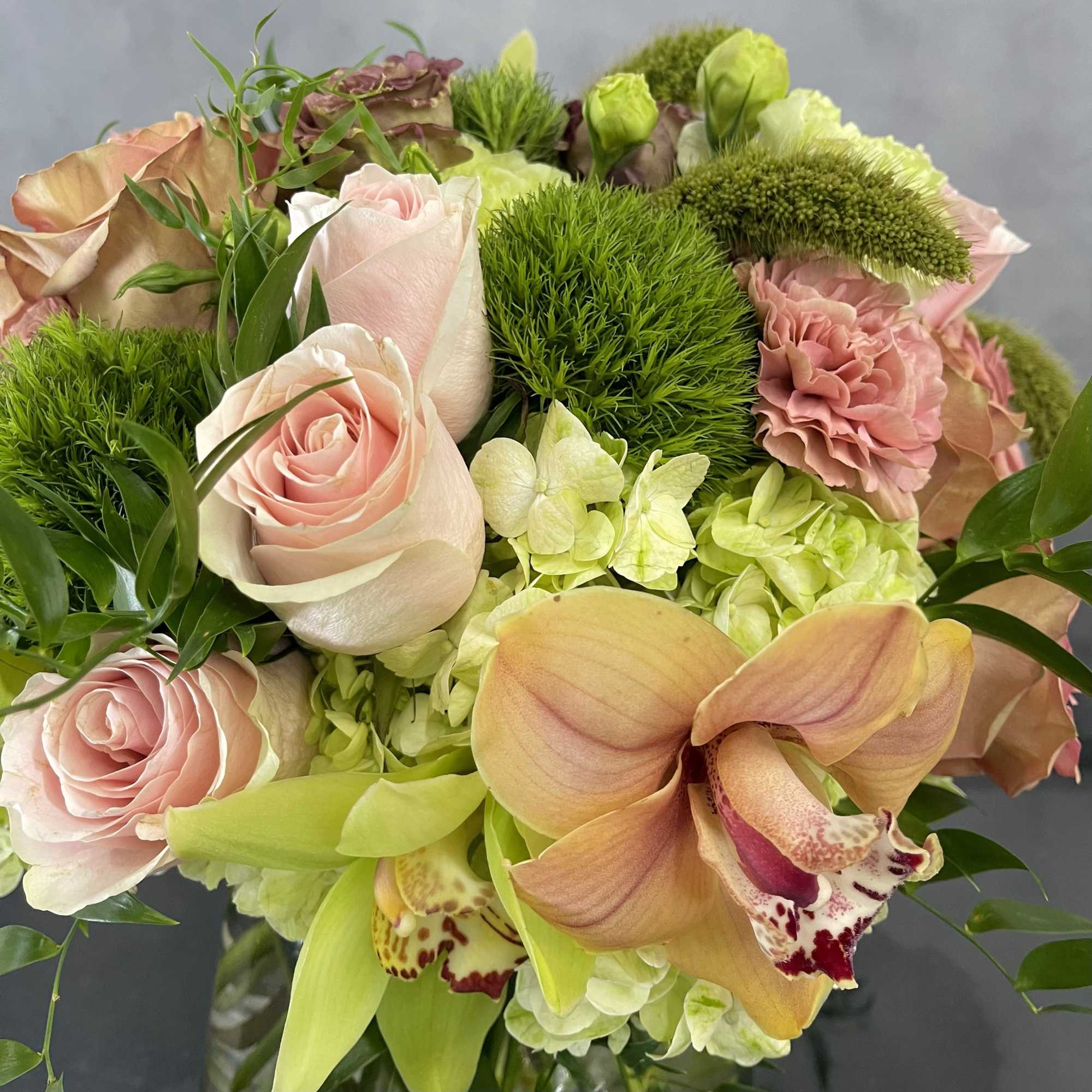 A mini version of a pink Rose Garden. This arrangement consists of, photo 4 of 4