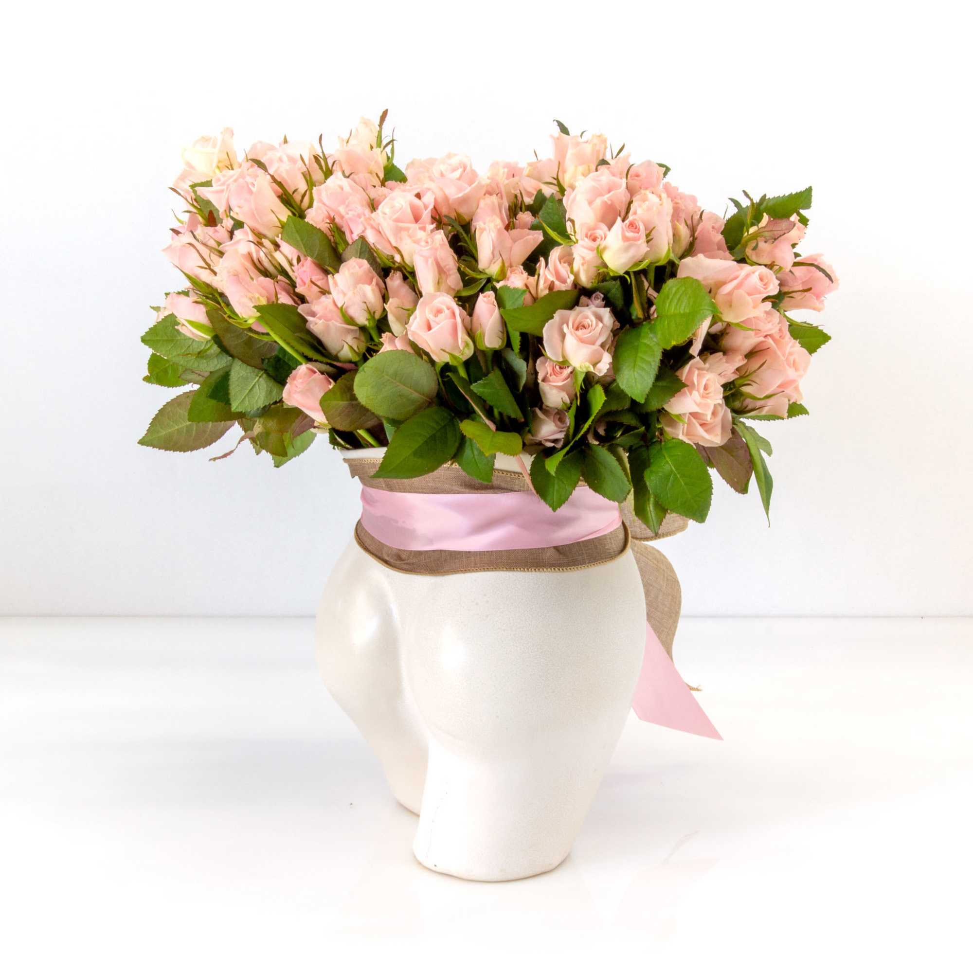 approx. 22" tall and 28" wide sweet and spray roses, photo 5 of 5