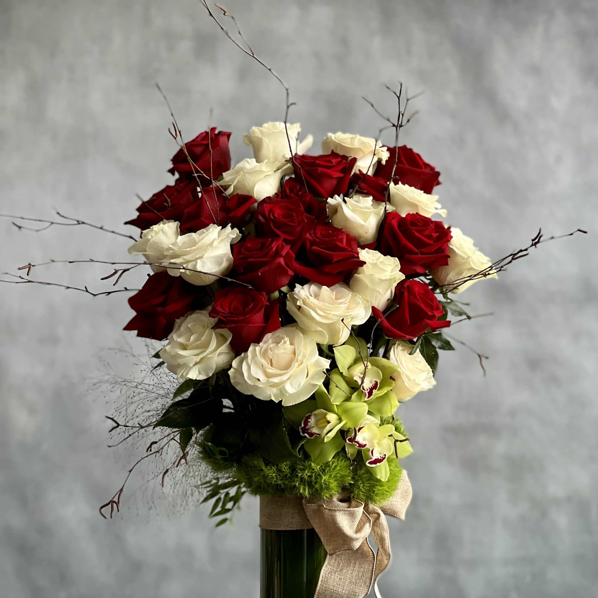 Beverly Hills Florist presents this elegant glass footed vase which holds 1, photo 3 of 3