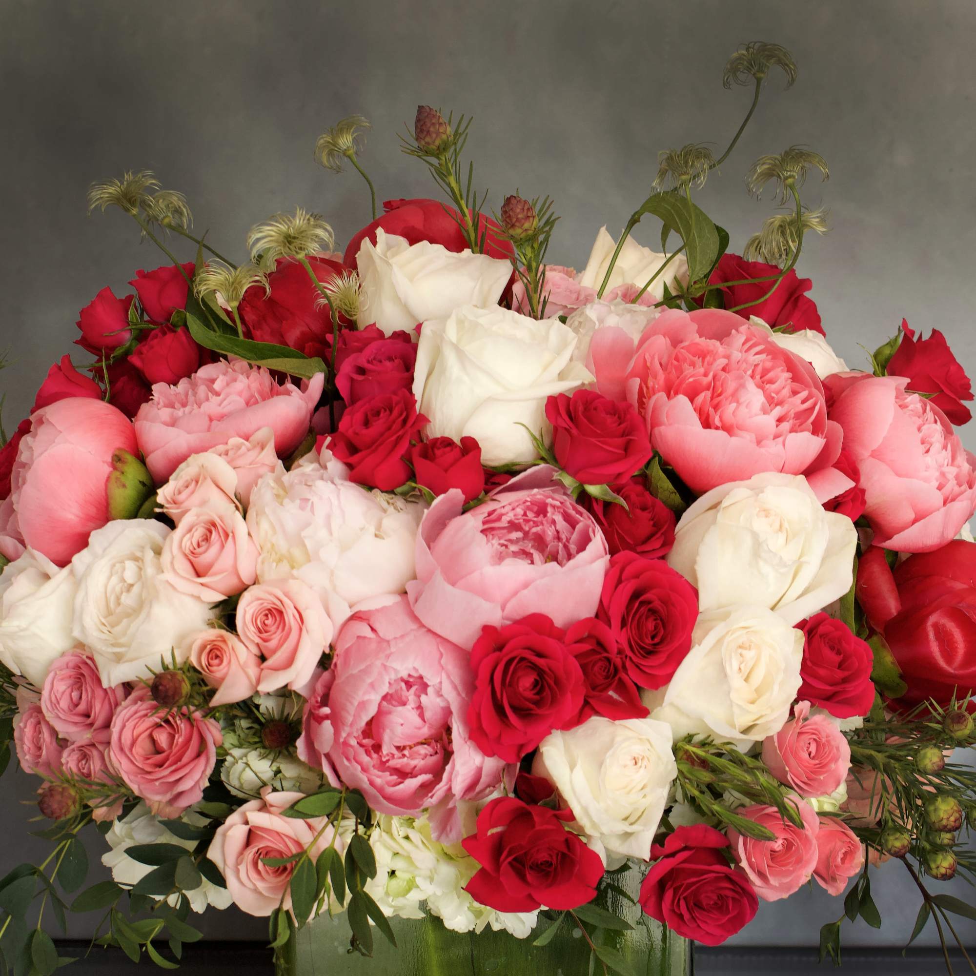 "Destiny" is a bright and vivid arrangement, filled with hot pink florals., photo 4 of 4