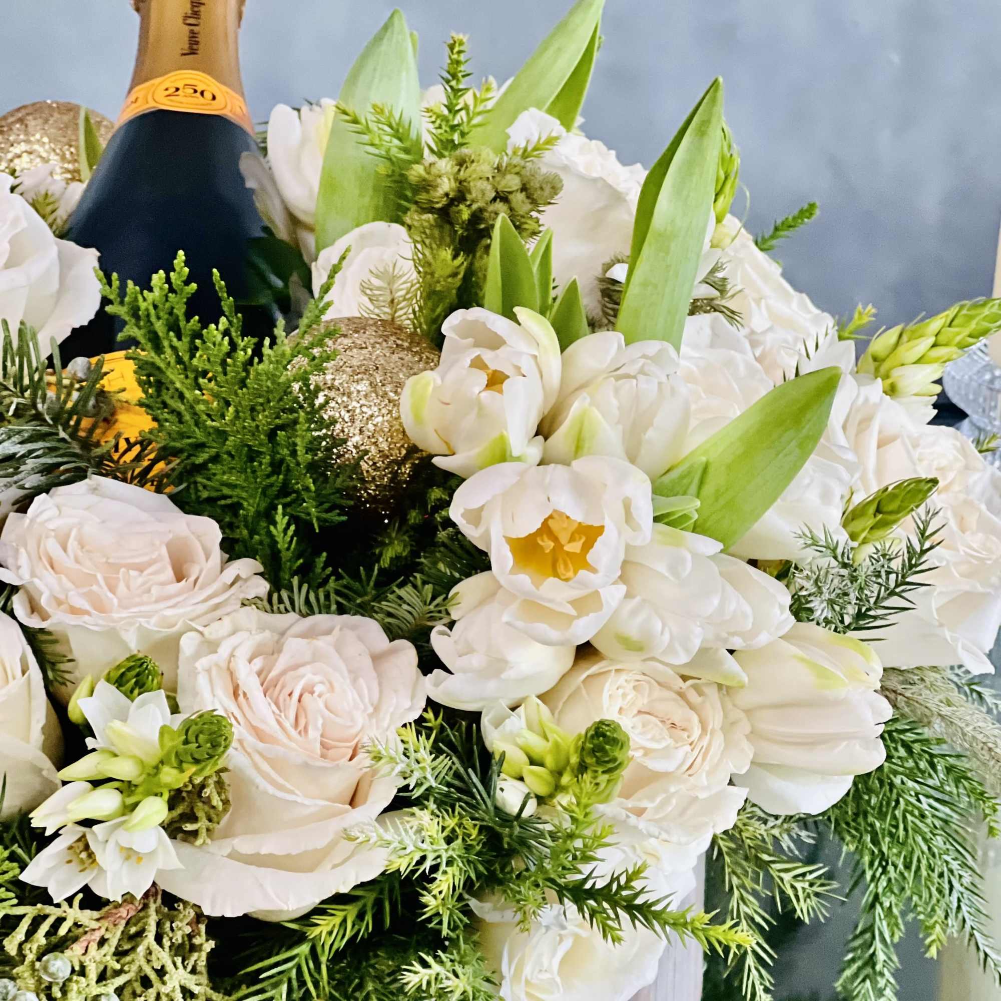 For a White holiday look, this elegant diversion combines soft Holiday Greens, photo 3 of 4