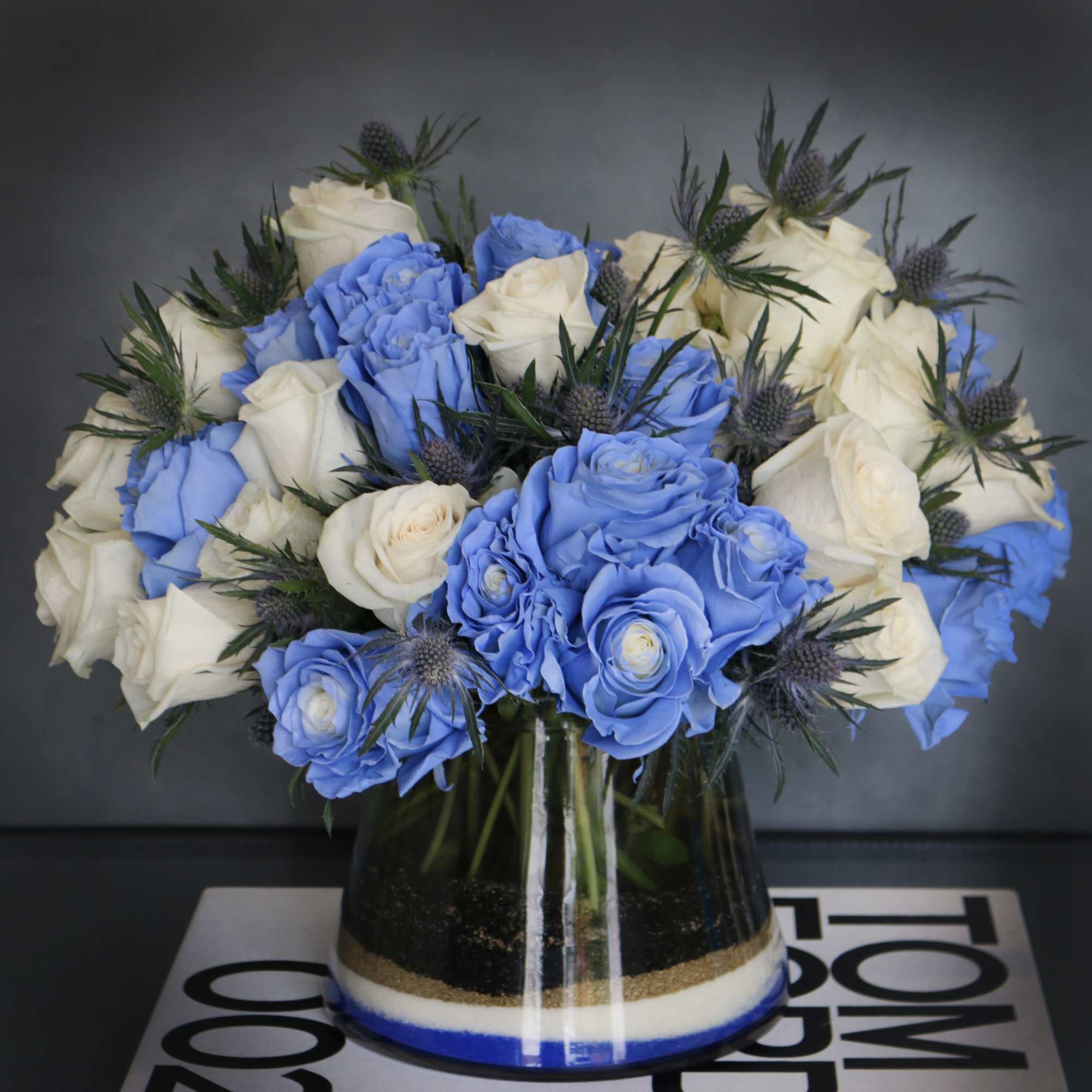 "Blue Me Away" is a unique new twist to a simple vase, photo 4 of 4