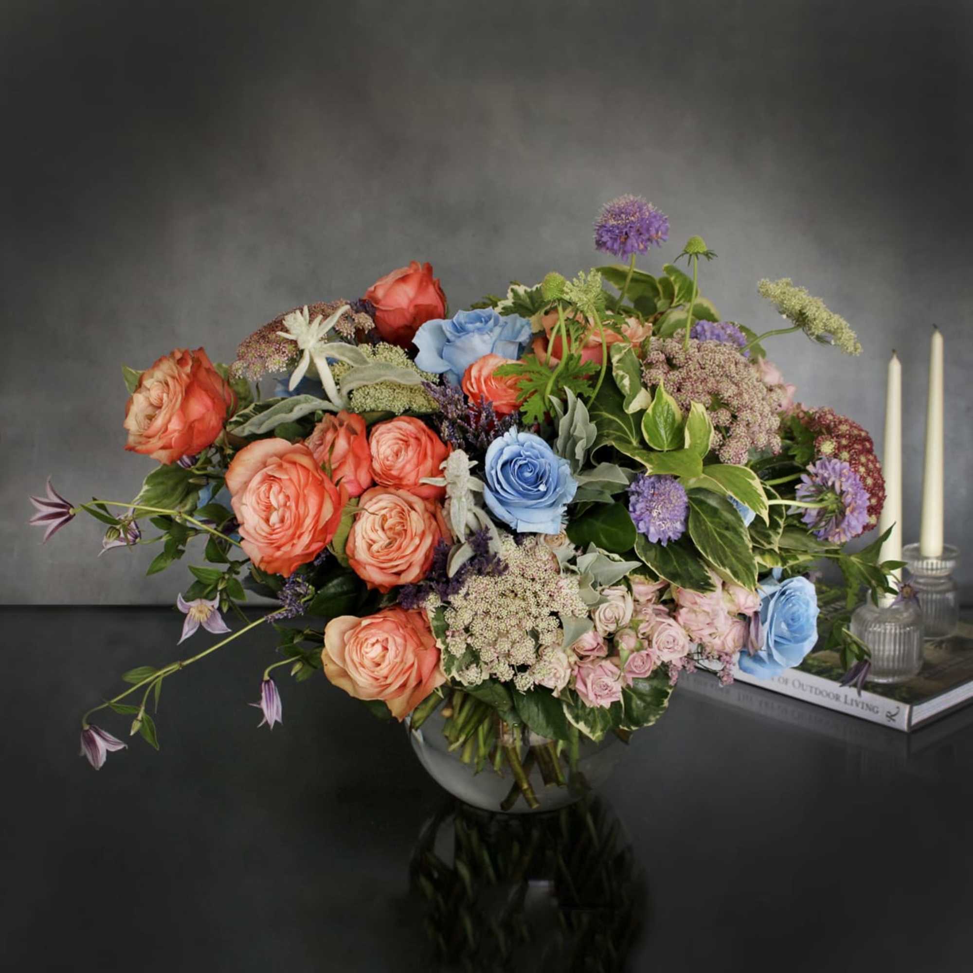 "Quirky" is a unique arrangement filled with various florals in a simple