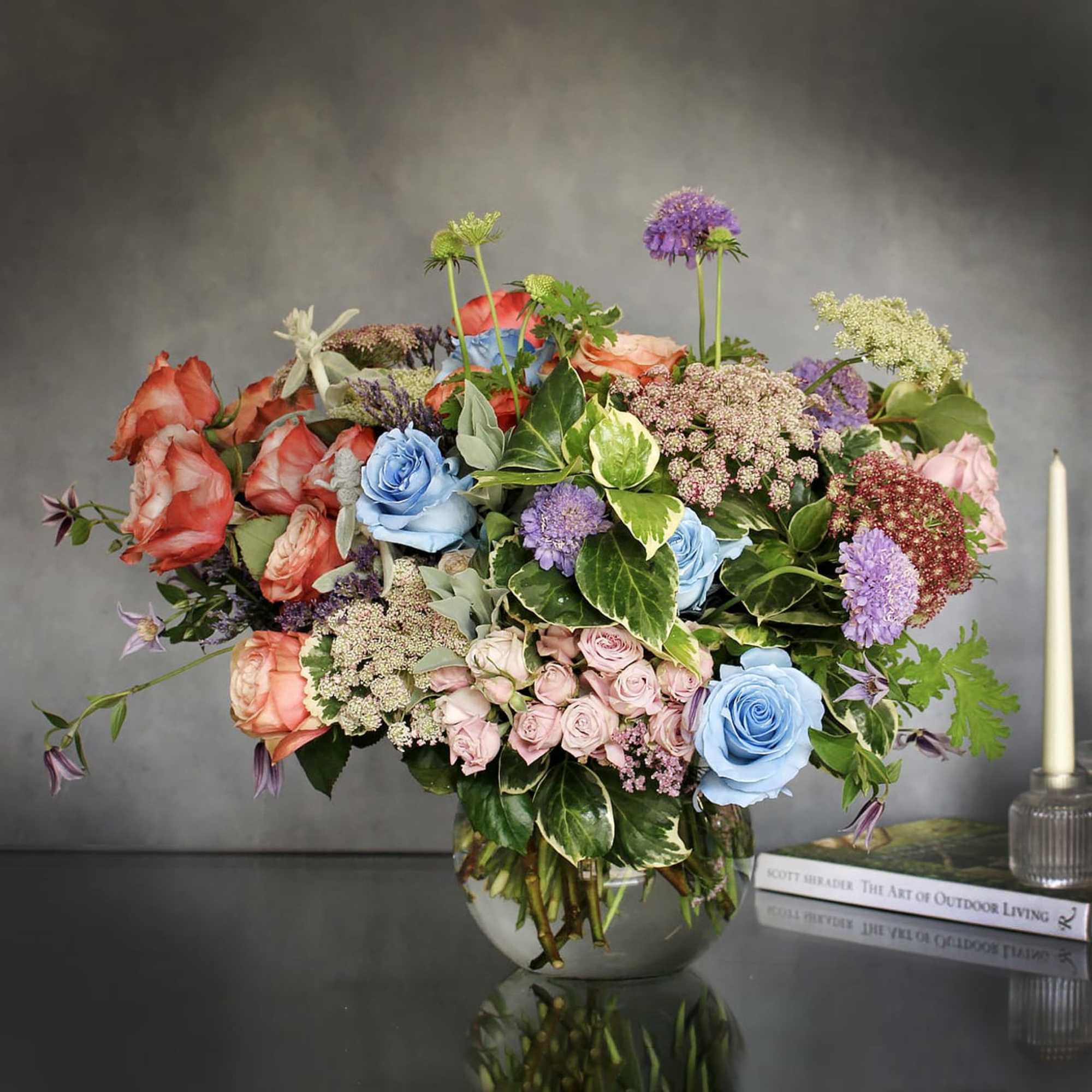 "Quirky" is a unique arrangement filled with various florals in a simple, photo 3 of 4