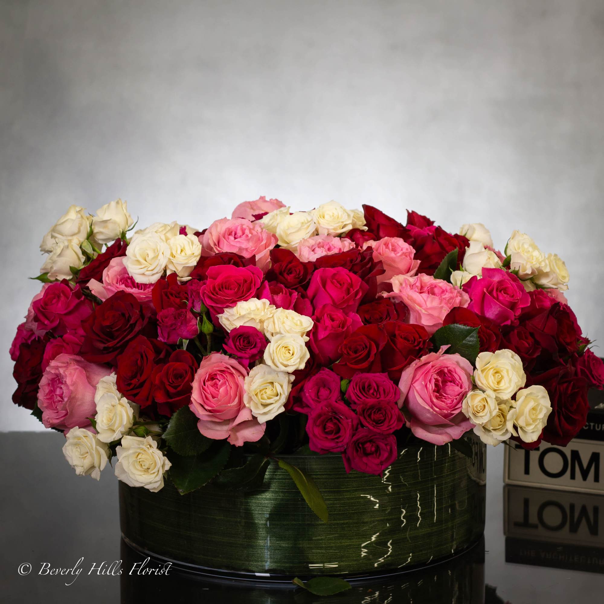 Presented in a stunning glass vase, it's the perfect centerpiece to express