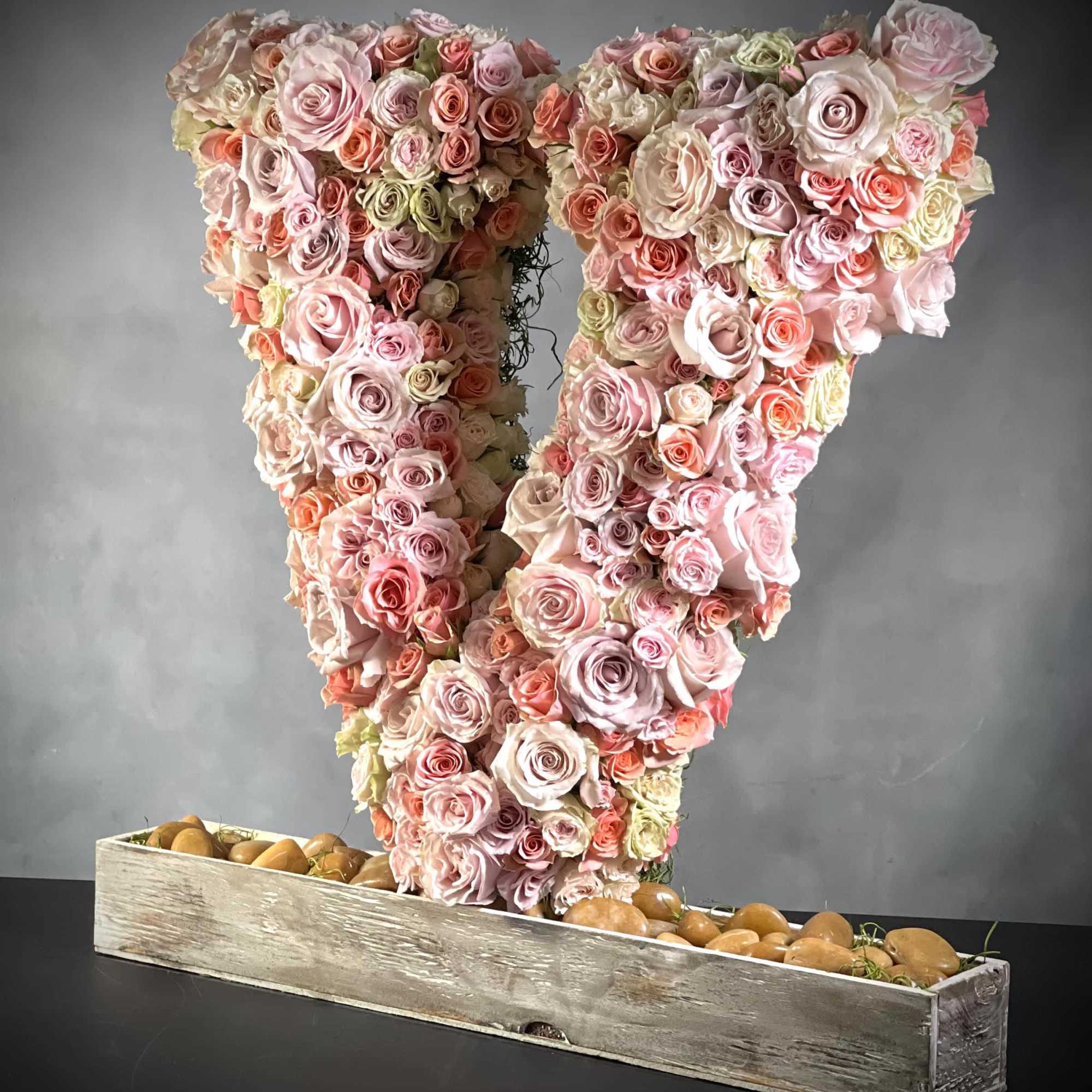 V for Va Va Voom.  Approximately 30" tall. Variety of size, photo 2 of 2