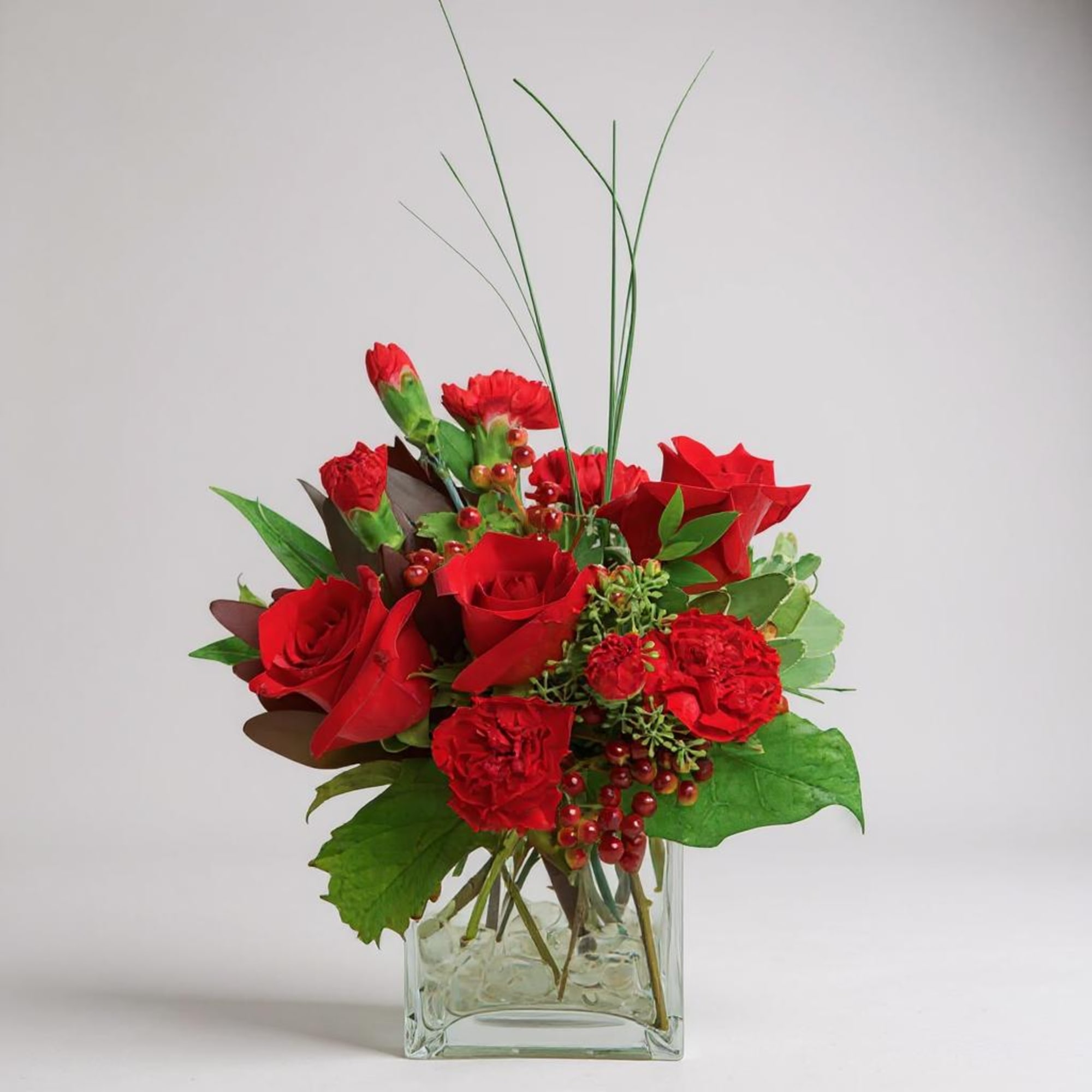 A deep red combination that is sure to delight and surprise someone