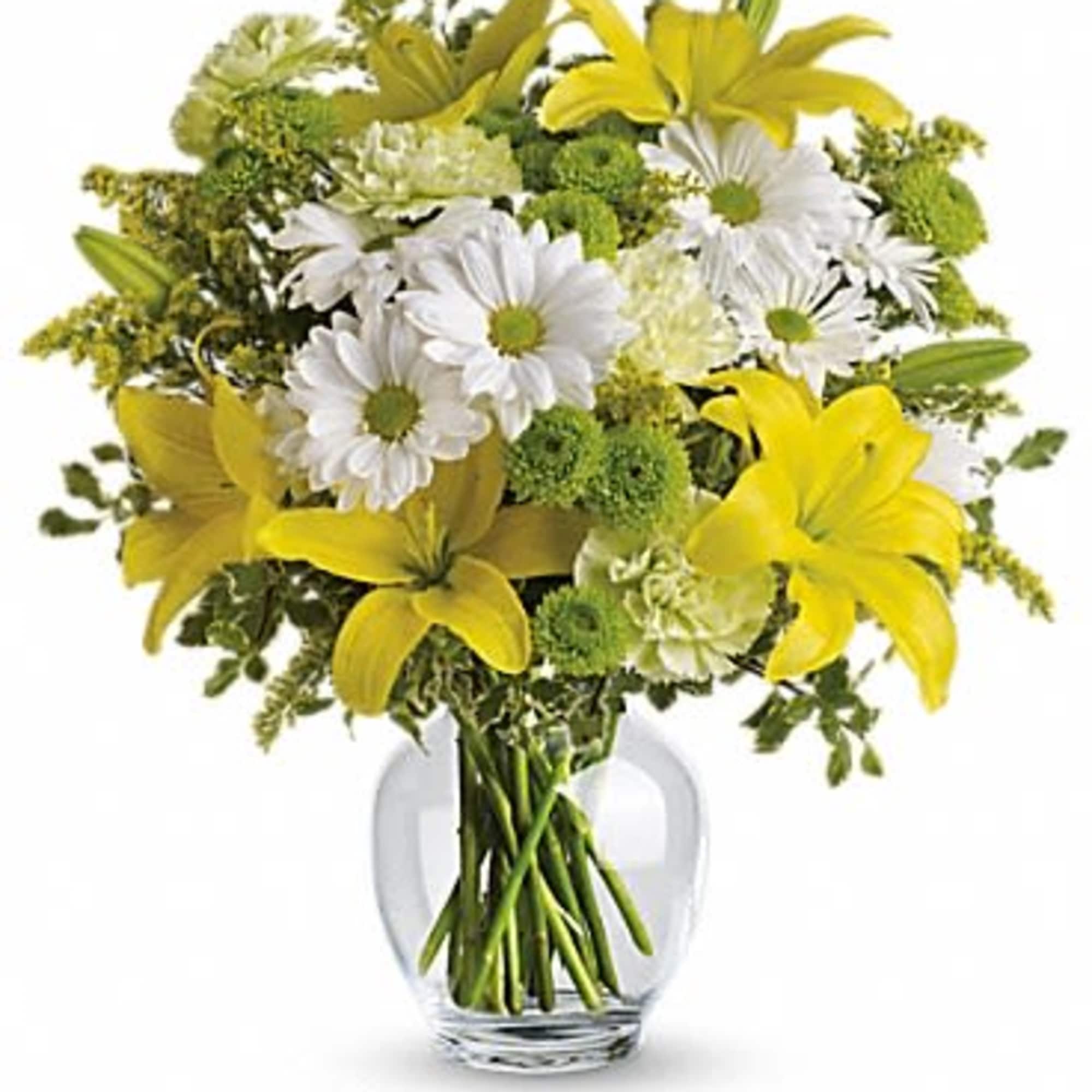 Let the sunshine in with this bevy of bright blooms - yellow