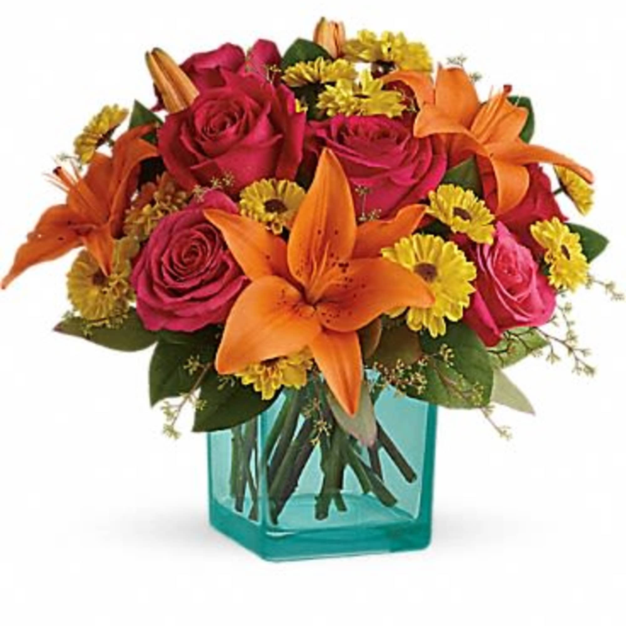 A party of petals! Celebrate any occasion with this fun-filled bouquet that