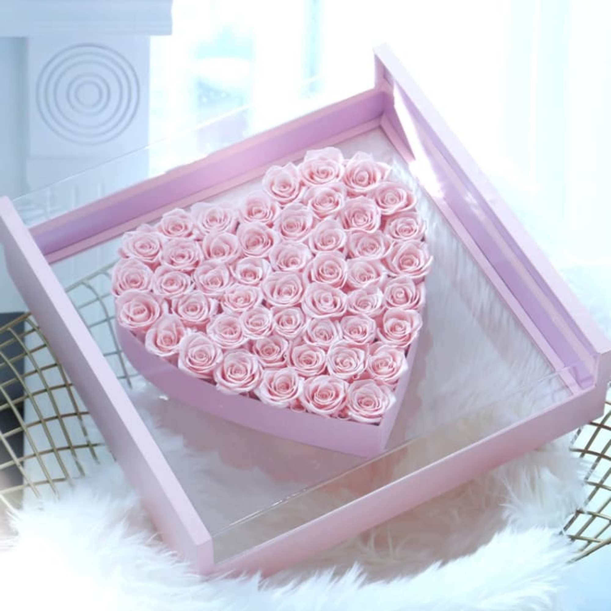 Send this extraordinary Modern Pink Rose Arrangement today.  You can request