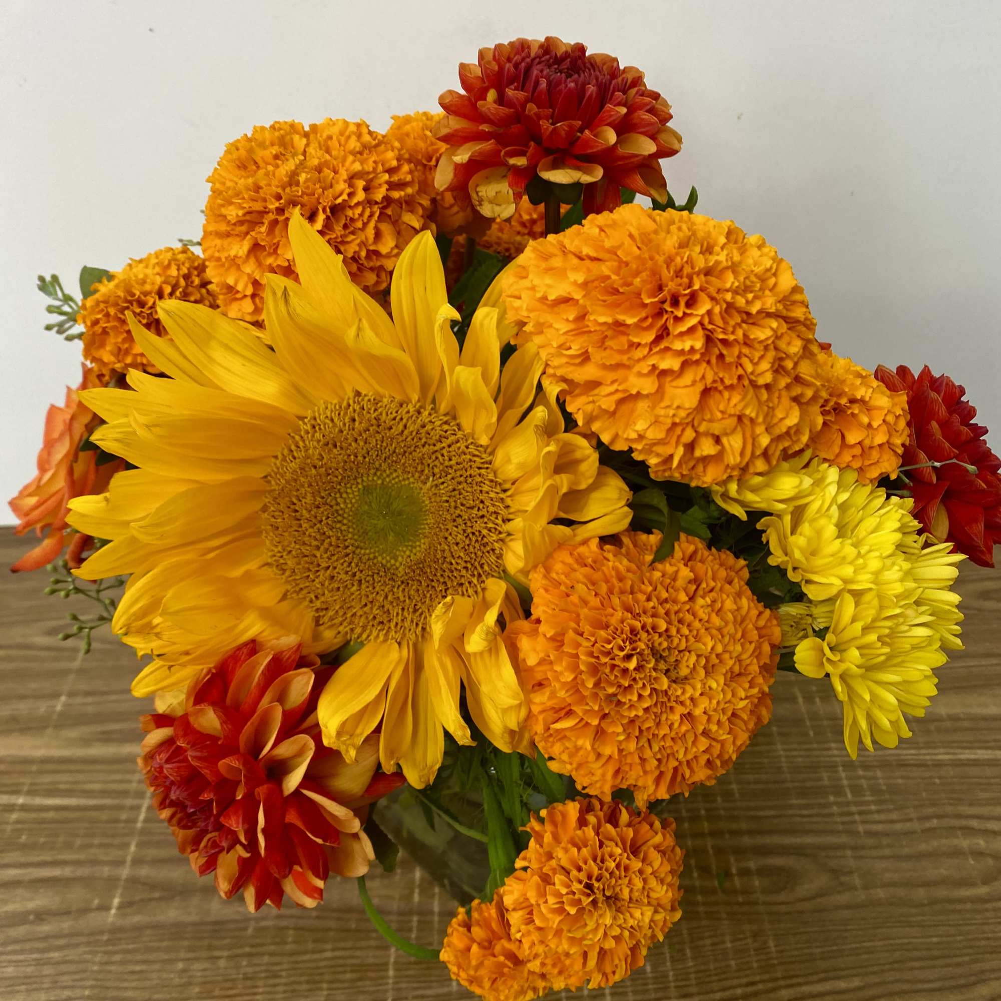 Combinations of orange and yellow flower