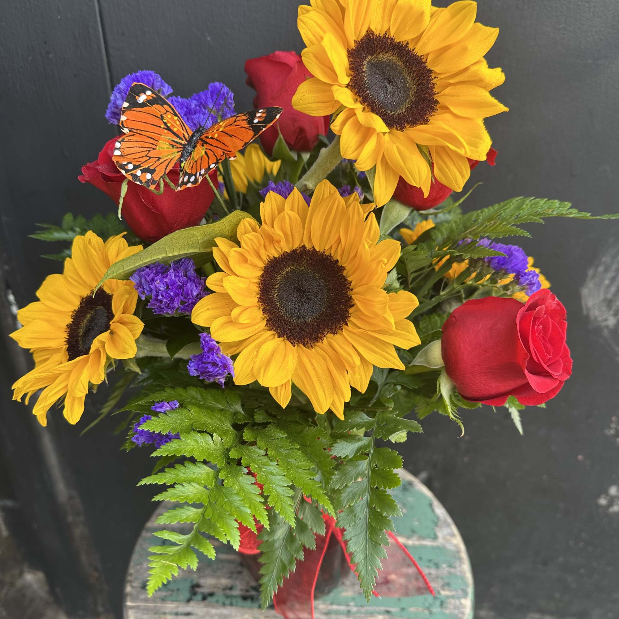 Butterfly Kisses Bouquet is perfect for the Valentine who doesn't want a, photo 2 of 2