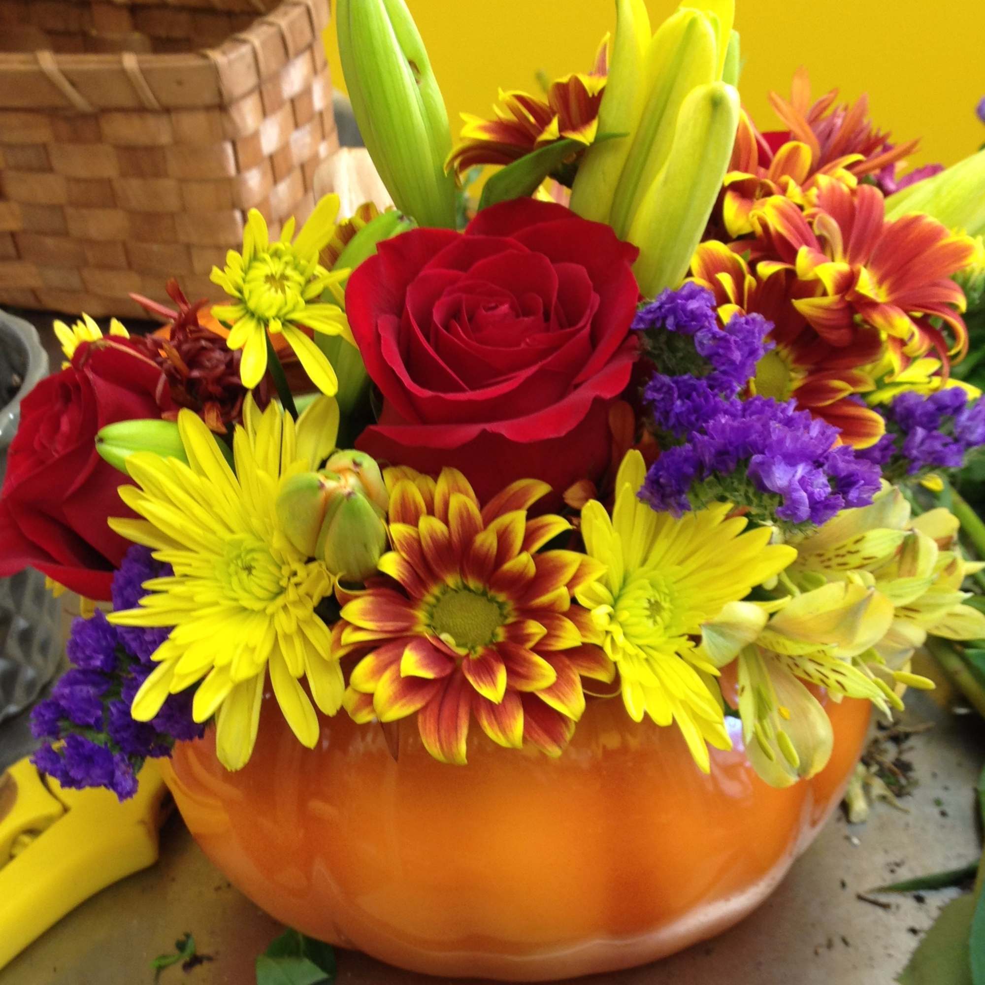 The perfect amount of fall for anybody! The keepsake ceramic pumpkin will