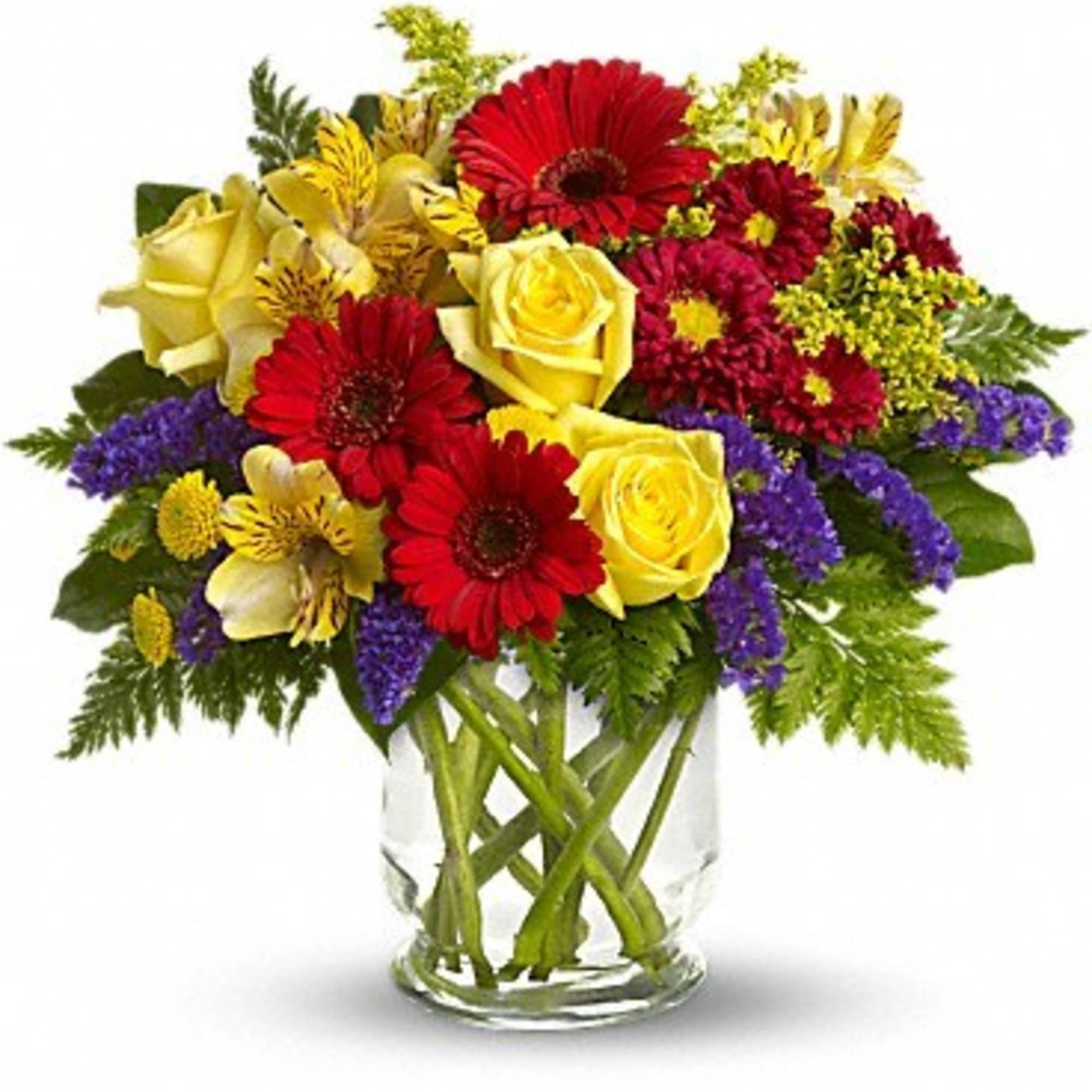 You'll want to put this colorful bouquet on your hit parade of