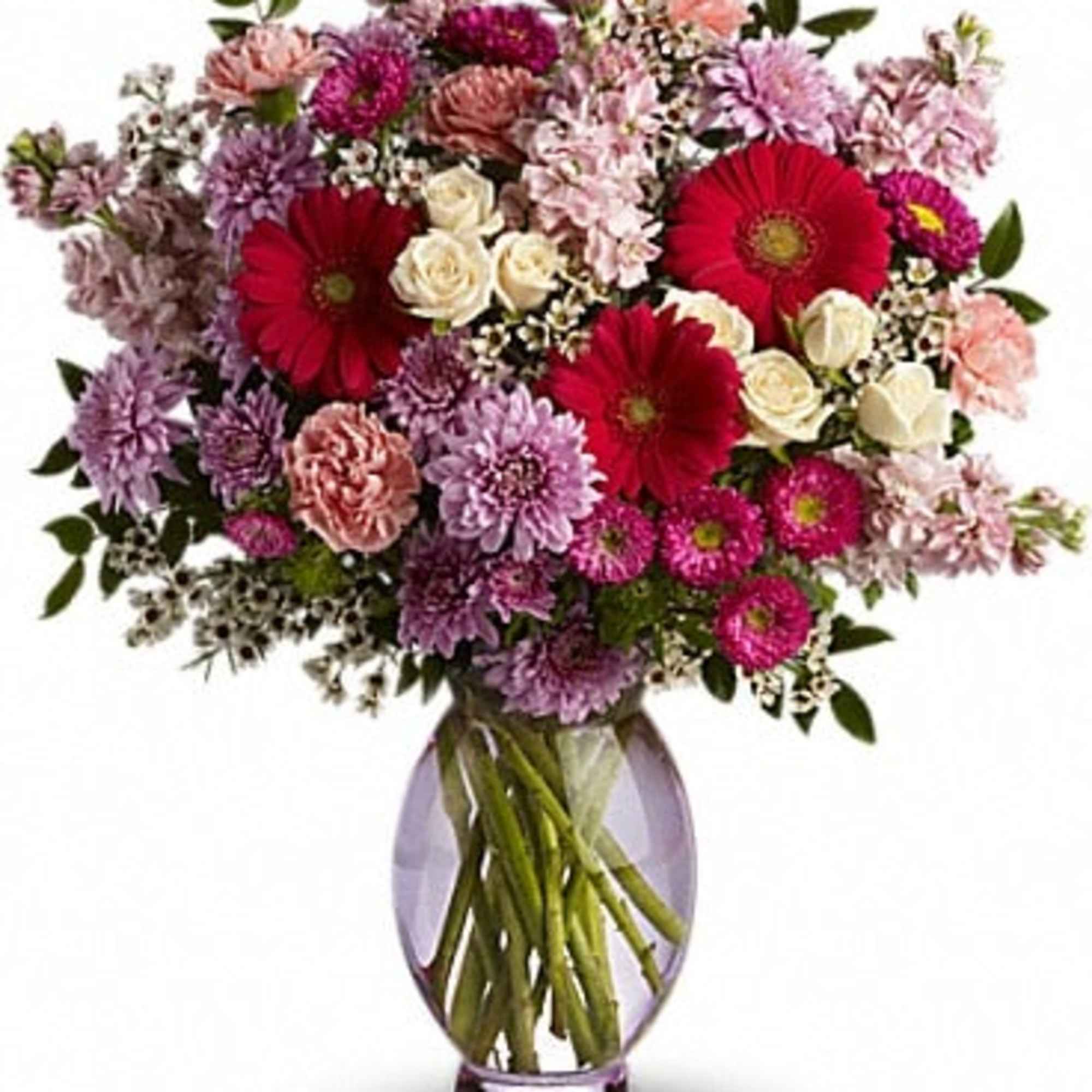 A perfectly pleasing mix of sweet springtime blossoms make this a truly