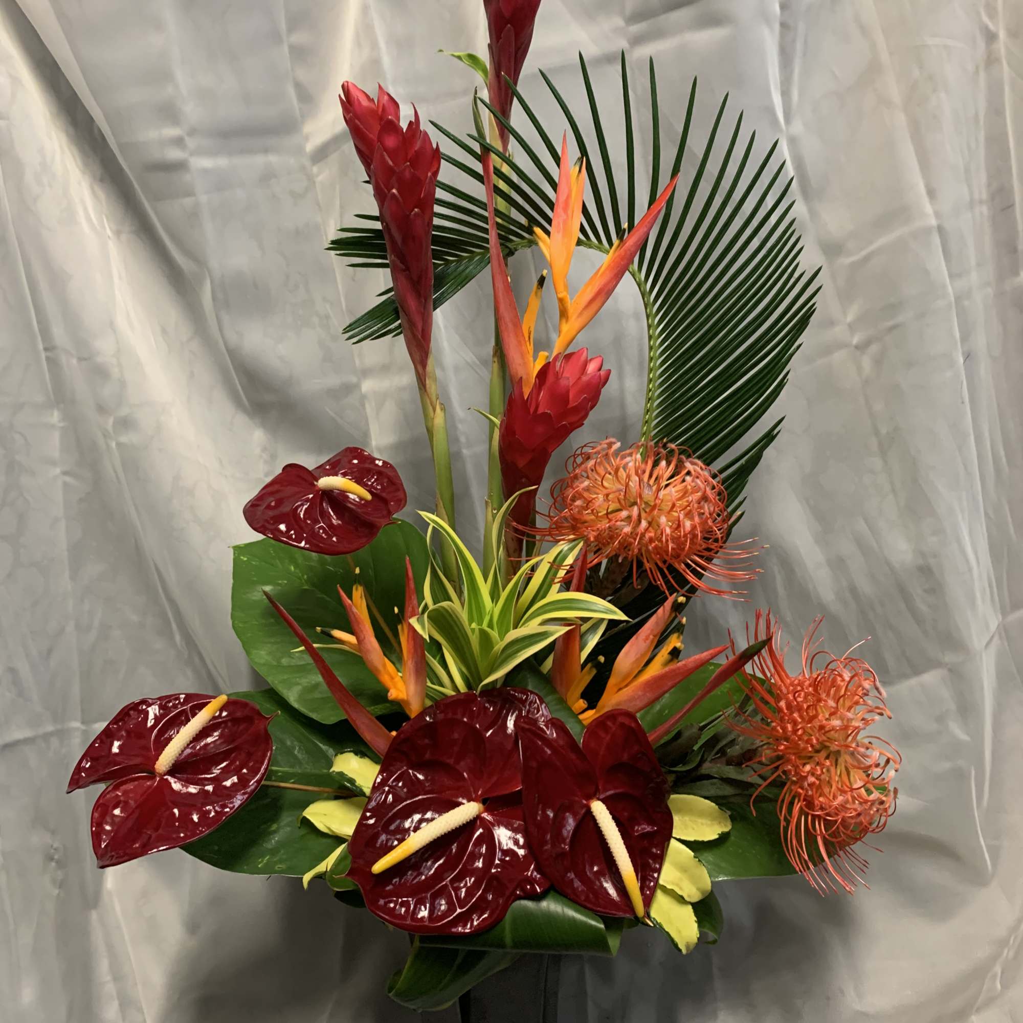Our smaller take on The Aloha Queen design. 
This arrangement standing at, photo 2 of 2
