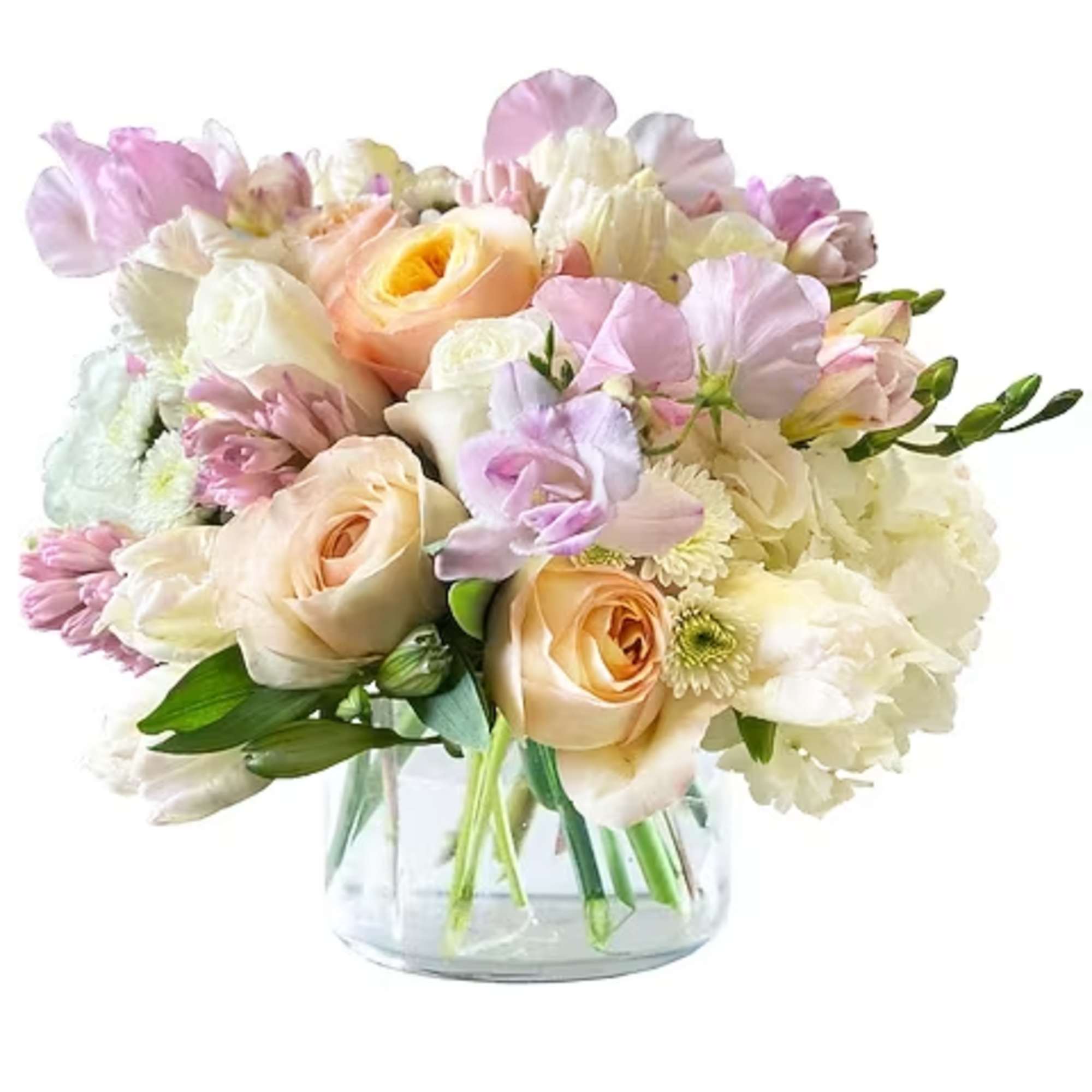 Sweet Pea Bouquet is an exquisite expression of elegance, featuring a refined
