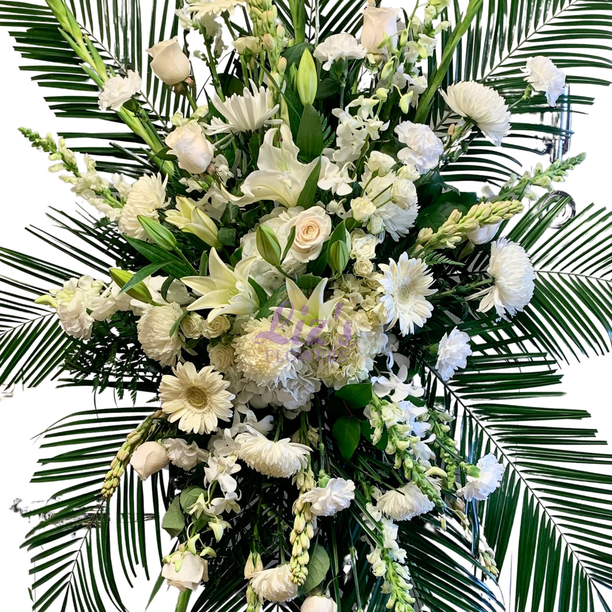 Mixed premium flowers in white! Very elegant!