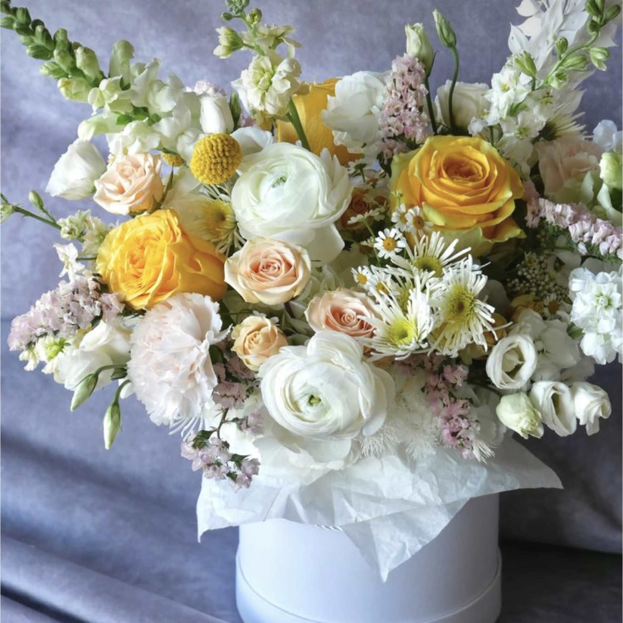 Share your joy or gratitude with this beautiful arrangement, ideal for sharing