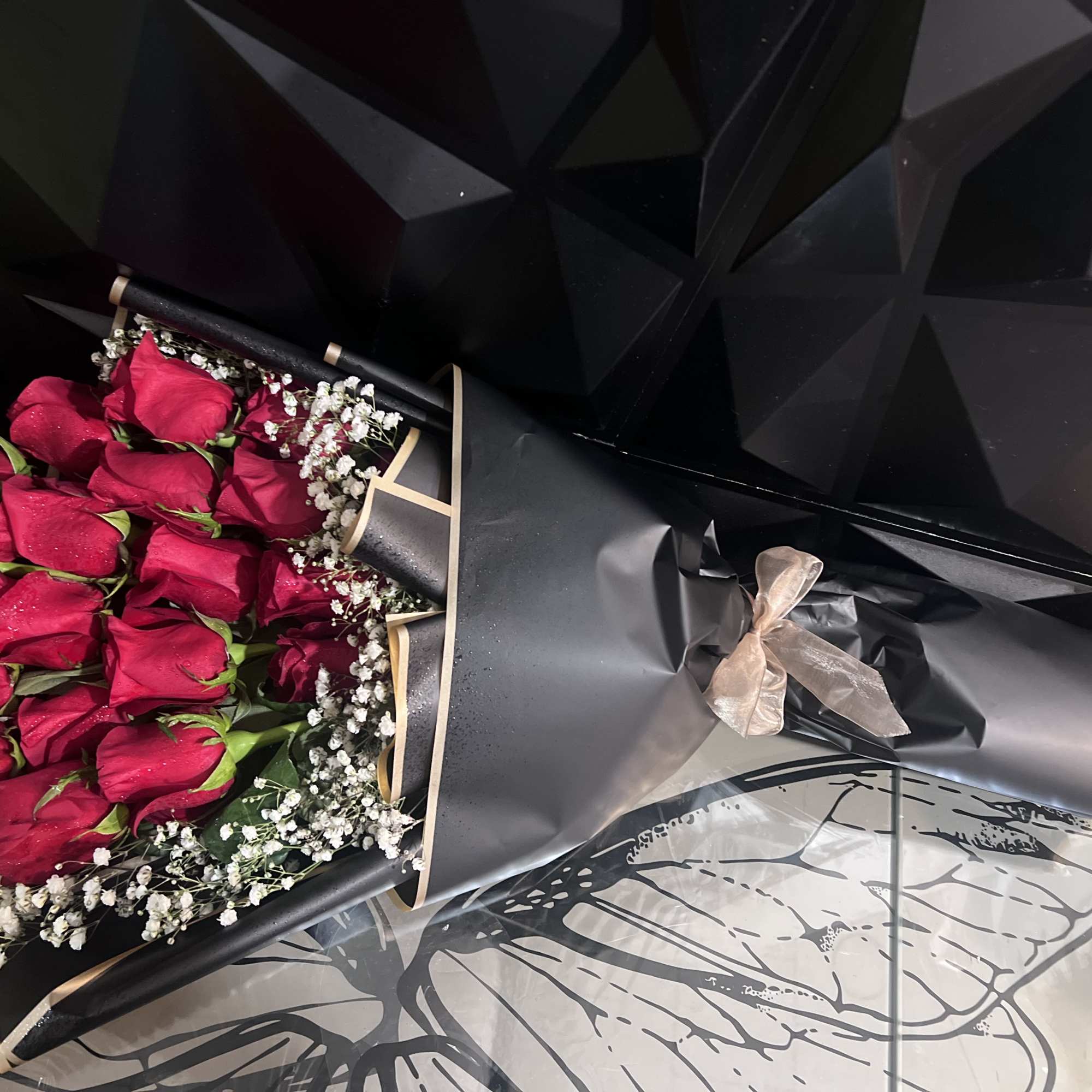 Red rose available in different options Standard 12 stems of roses Deluxe