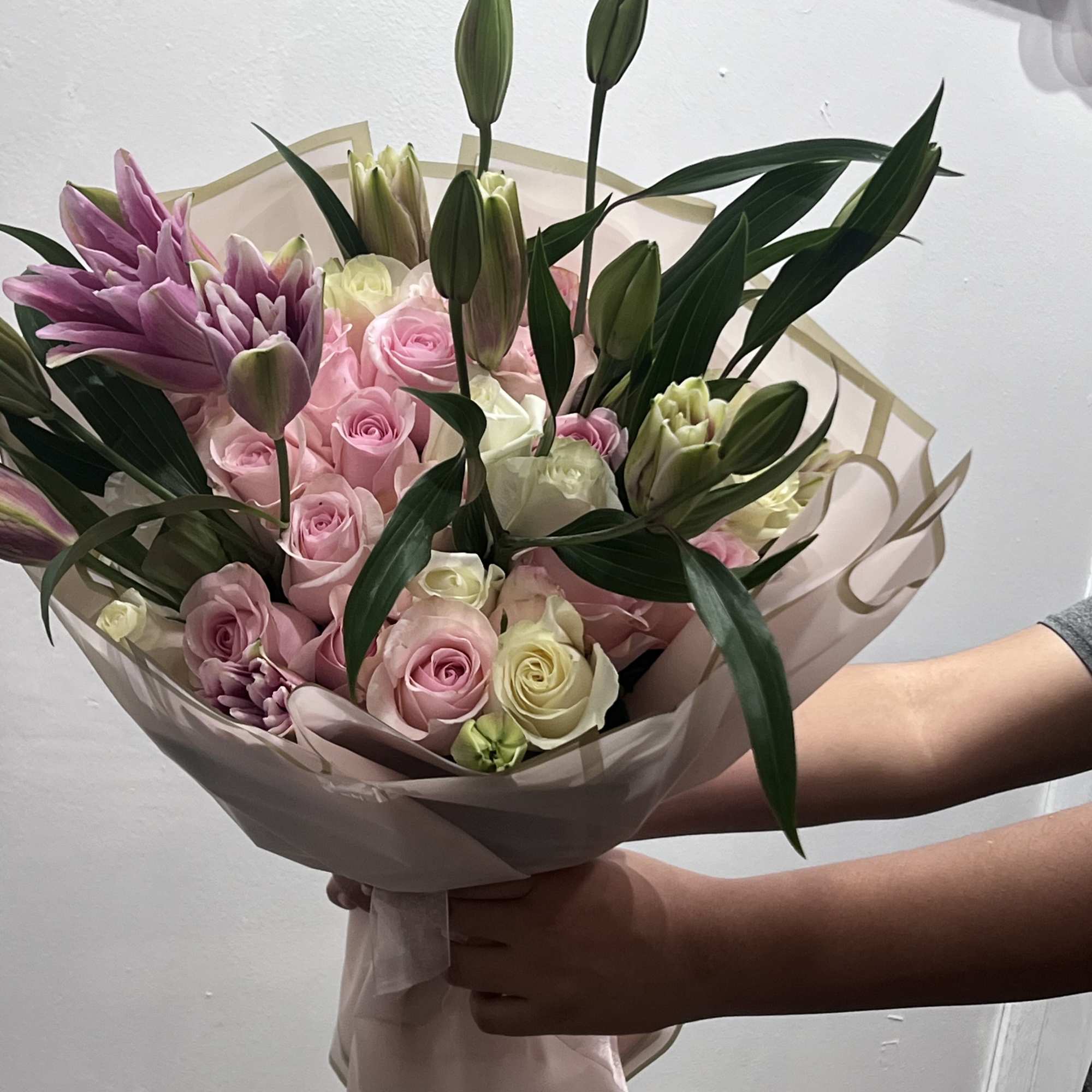Available in standard 24 stems of roses and filers including banner deluxe, photo 2 of 2
