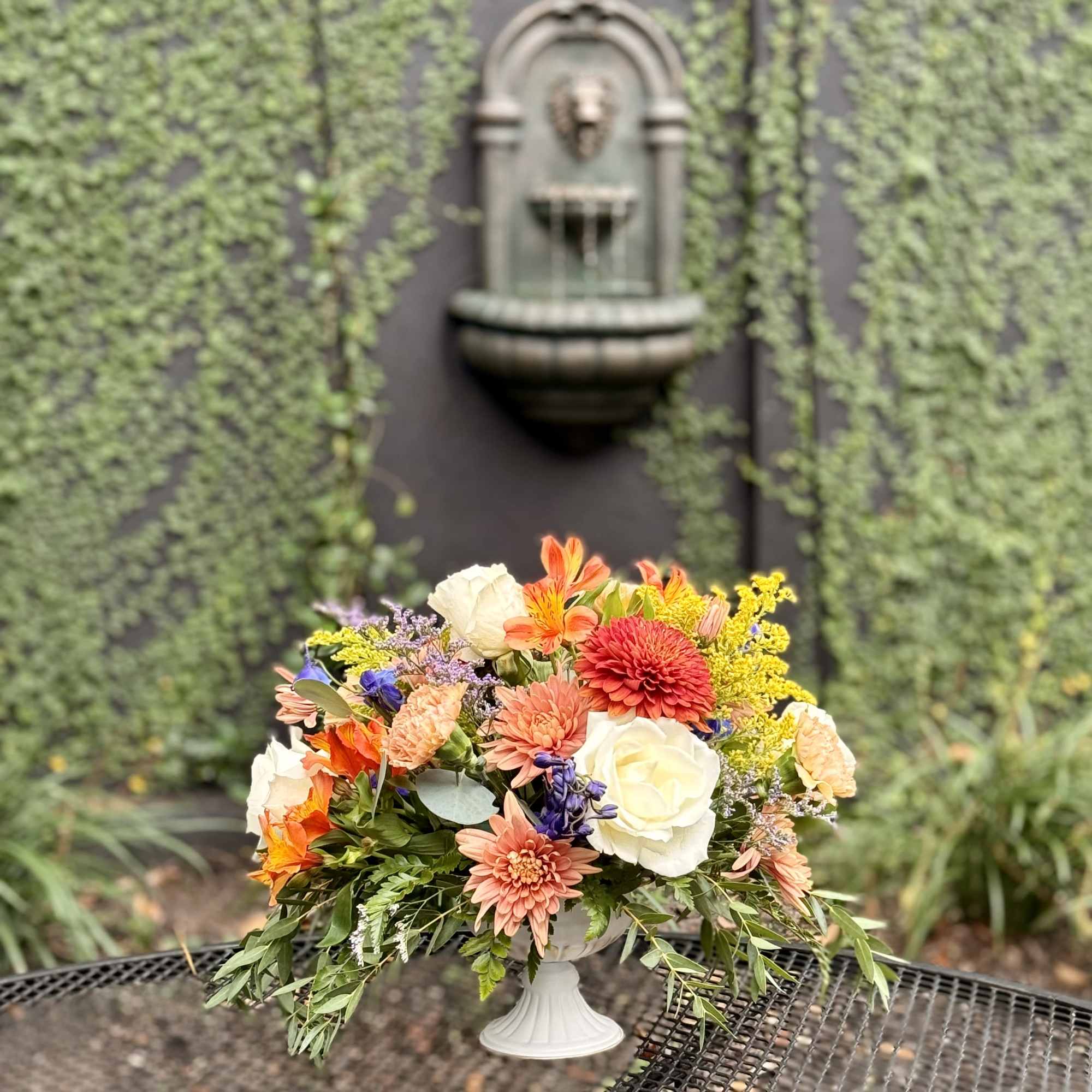 A soft, sophisticated fall floral design for moments that deserve a touch, photo 2 of 2