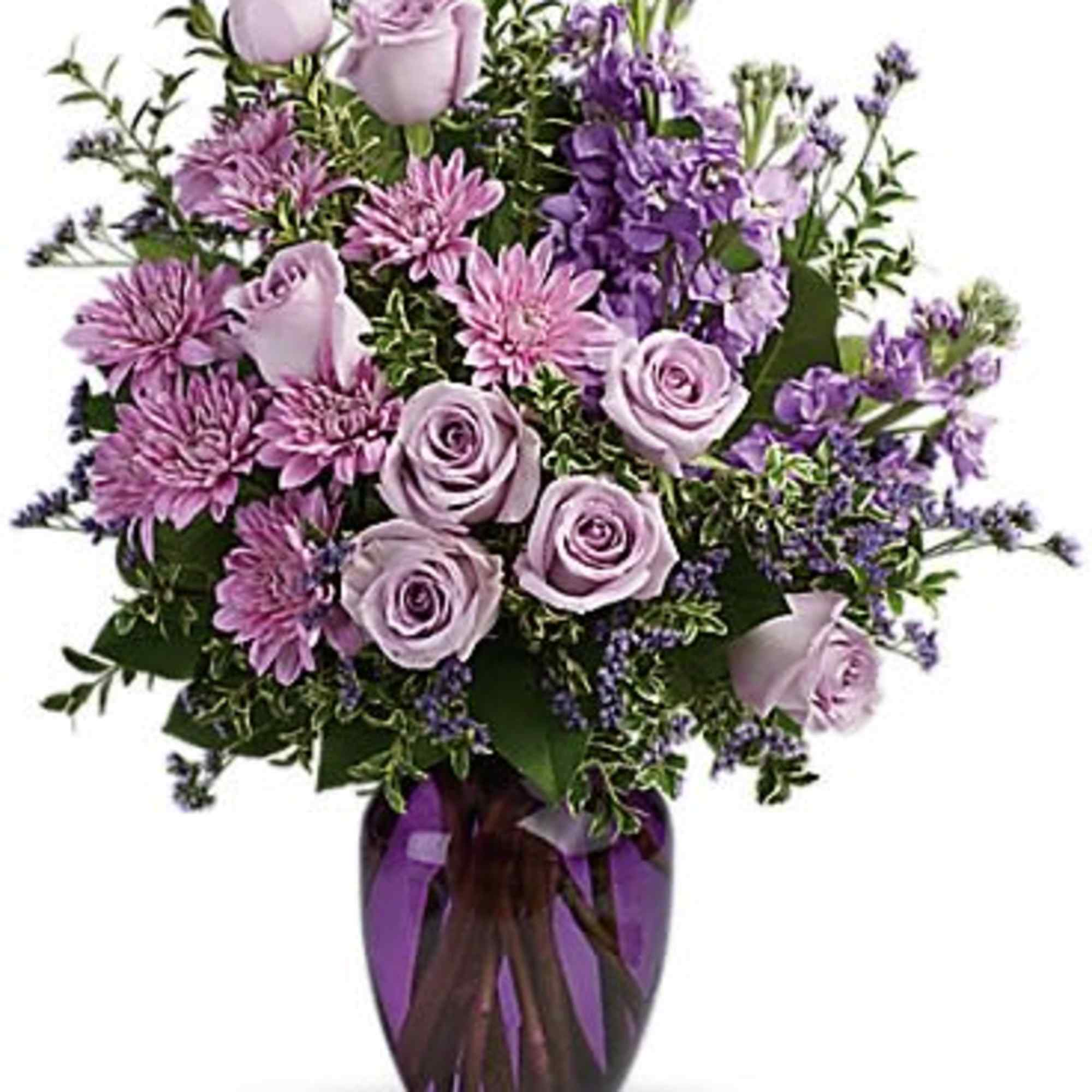 Capture the magic of togetherness with this bountiful bouquet of enchanting lavender