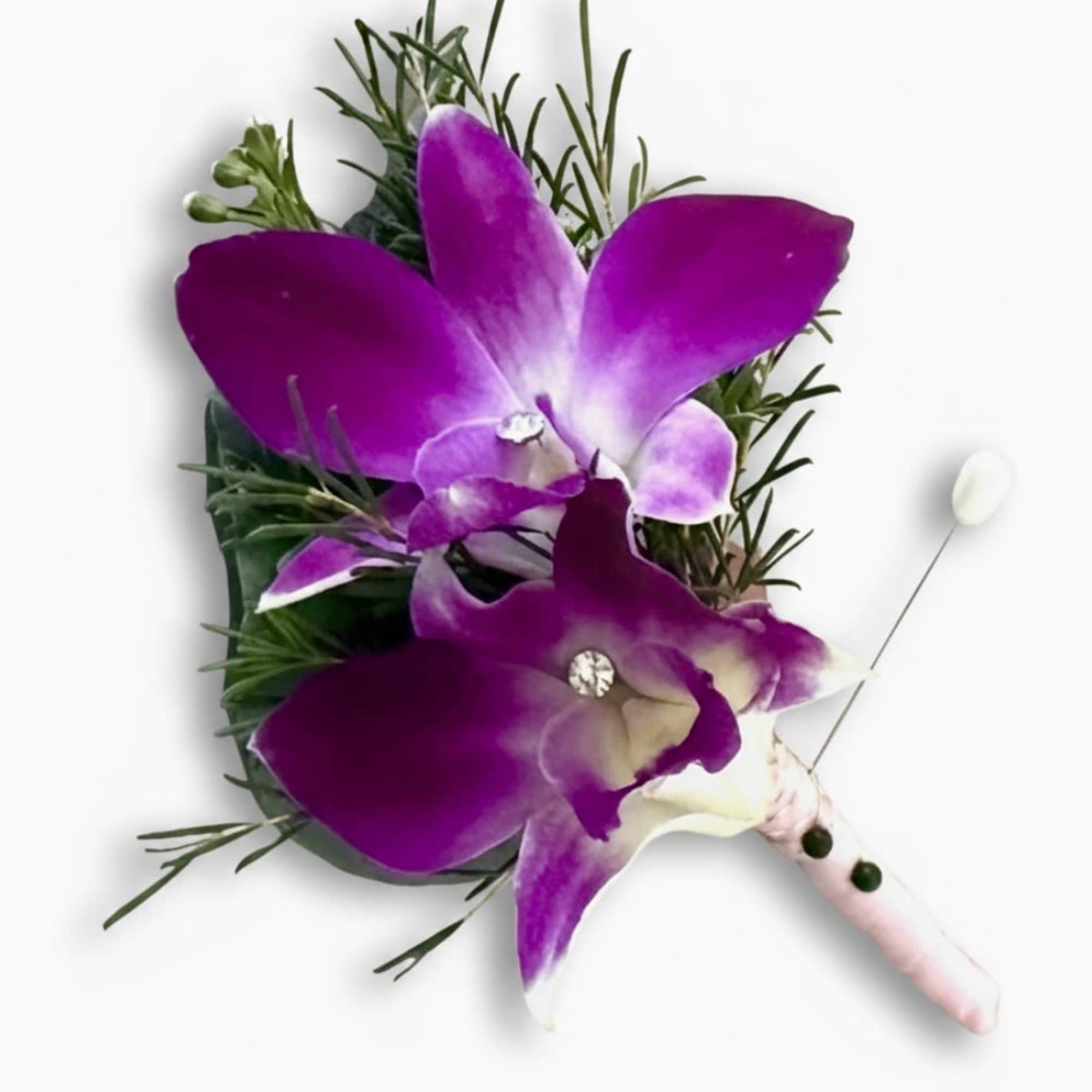 Create a custom boutonniere with the flowers you love. Please describe the