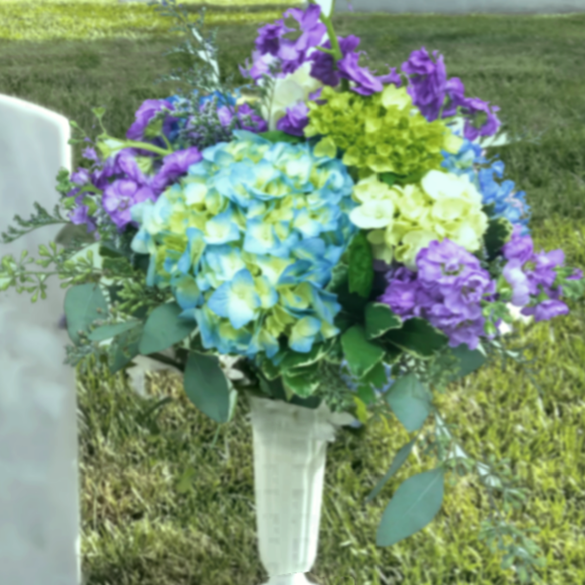 THE GLENCARLYN ARRANGEMENT FOR ARLINGTON NATIONAL CEMETERY BY TWIN TOWERS FLORIST, photo 2 of 2