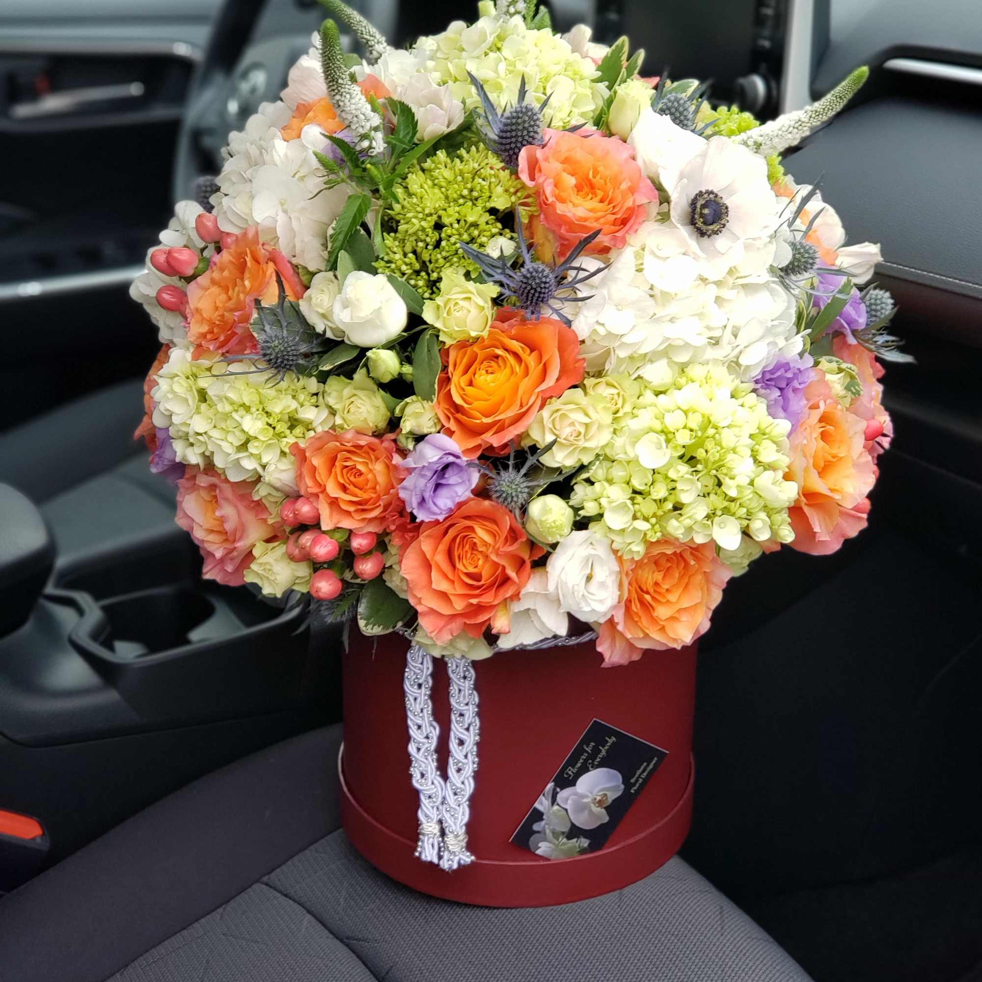Designer choice flower box. Elegant box will bring an exclusive presence to, photo 3 of 5