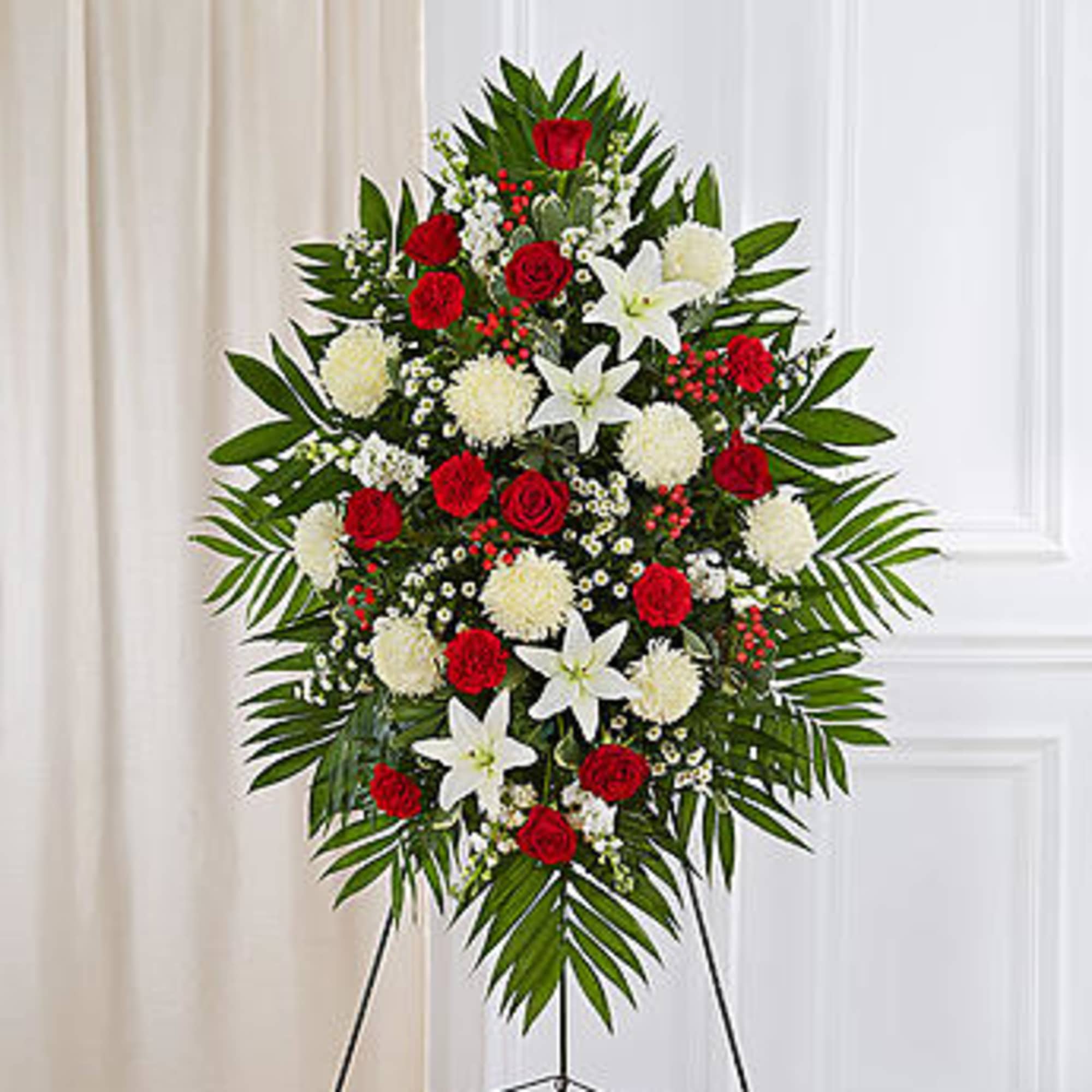 Product ID: 91289

With red flowers that symbolize love and white flowers that