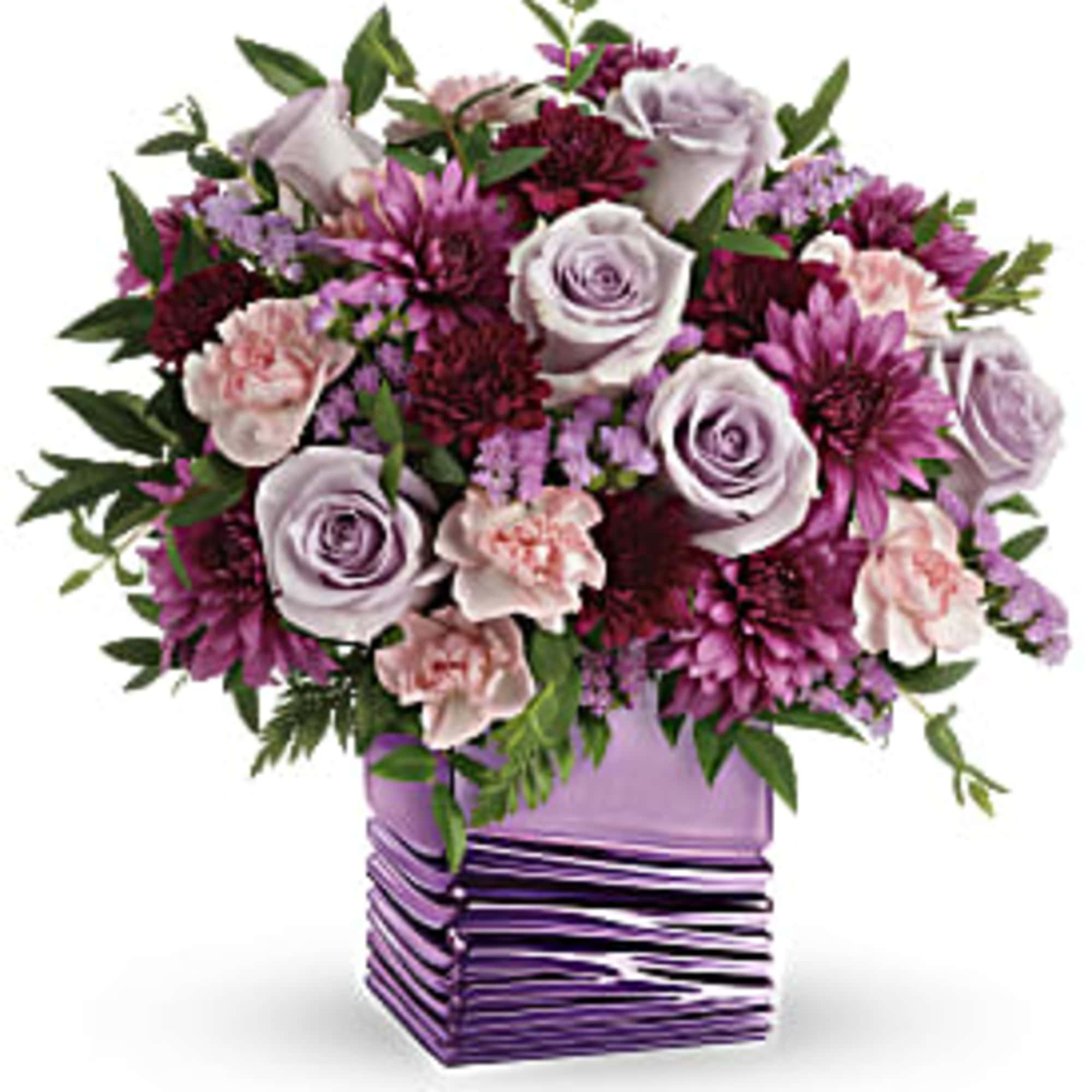 Pour on the glam with this luxurious lavender cube! With its shimmering, photo 3 of 3