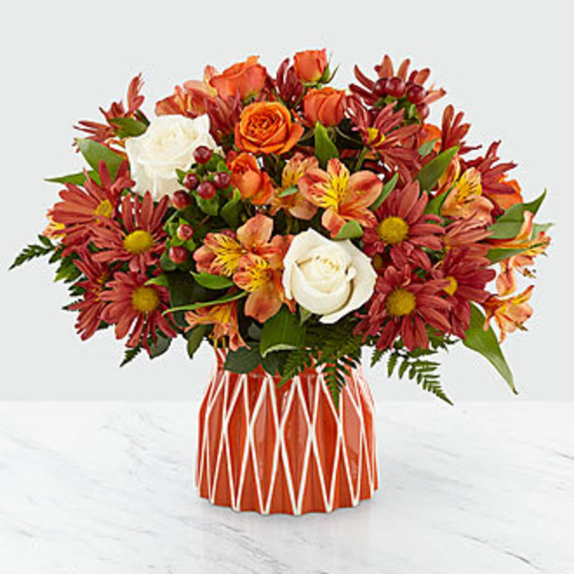 Our handcrafted Shades of Autumn Bouquet is designed to bring the comfort, photo 2 of 3