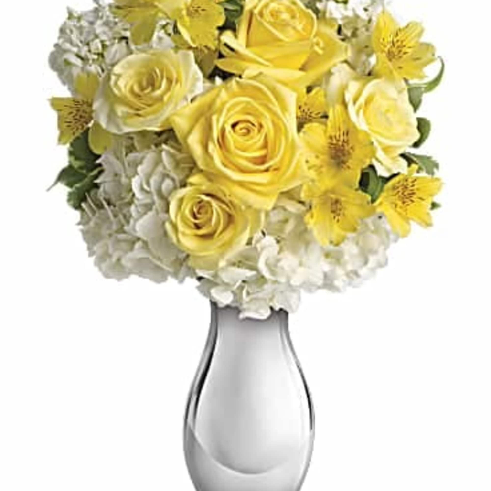 She may call this the prettiest bouquet she's ever received - for