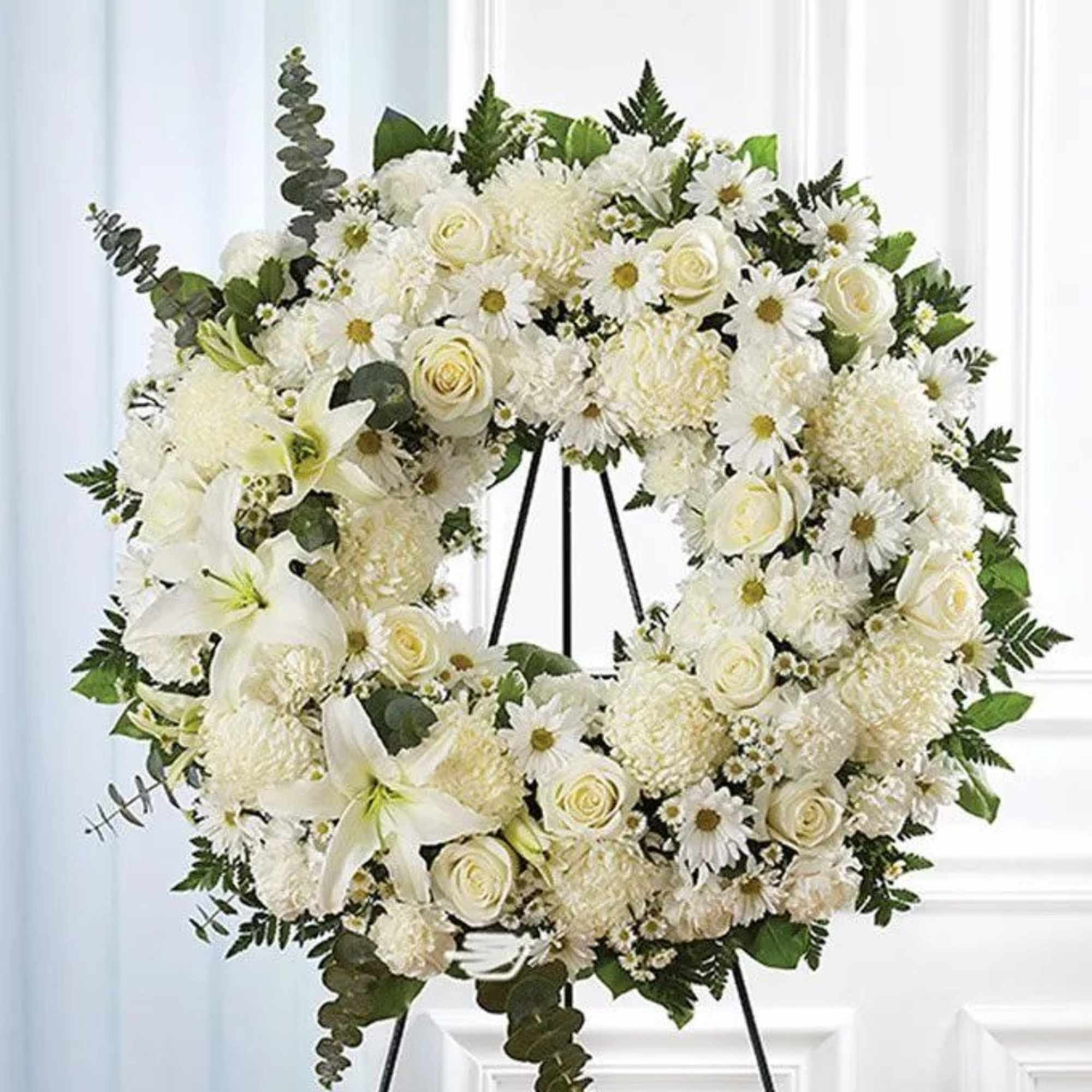 A ring of fragrant, bright white blossoms will create a serene display