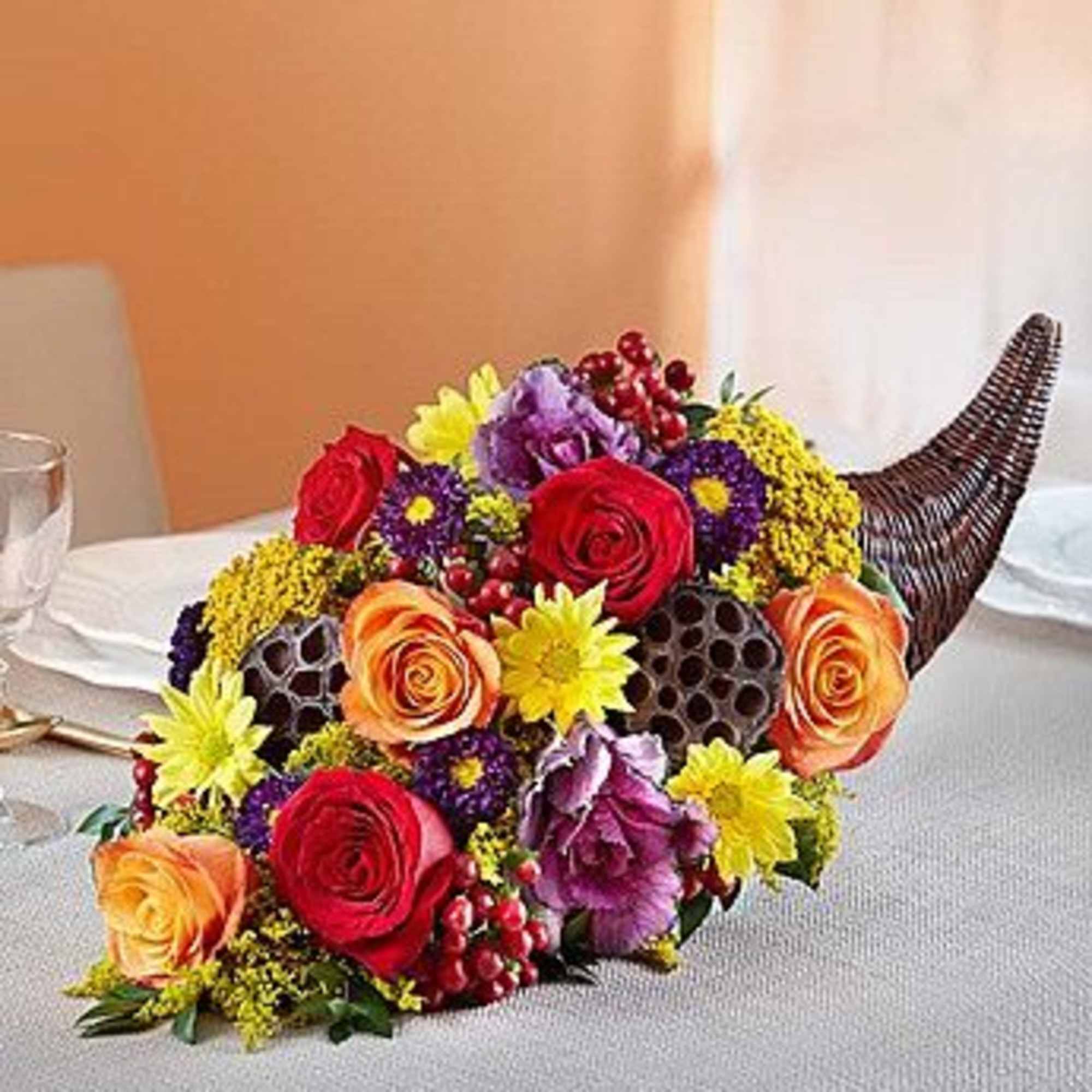 Fresh Flower Cornucopia&trade; from bloomnet, photo 2 of 2