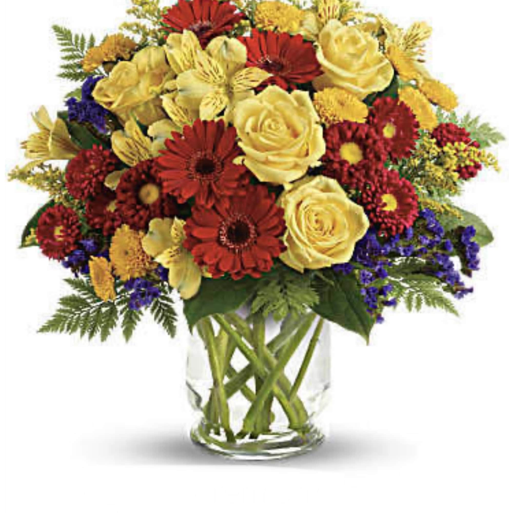 You'll want to put this colorful bouquet on your hit parade of