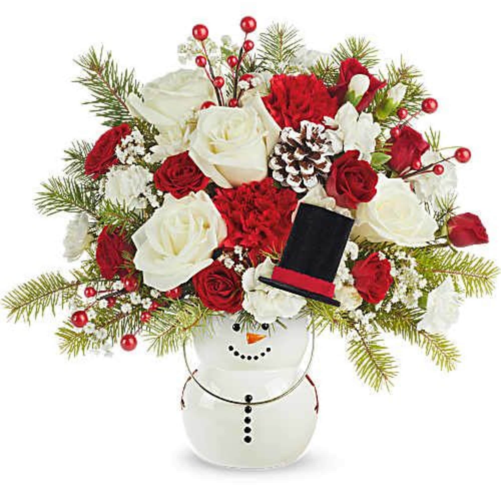 Teleflora's Send A Hug&reg; Frosty Magic Bouquet delivers festive fun with a