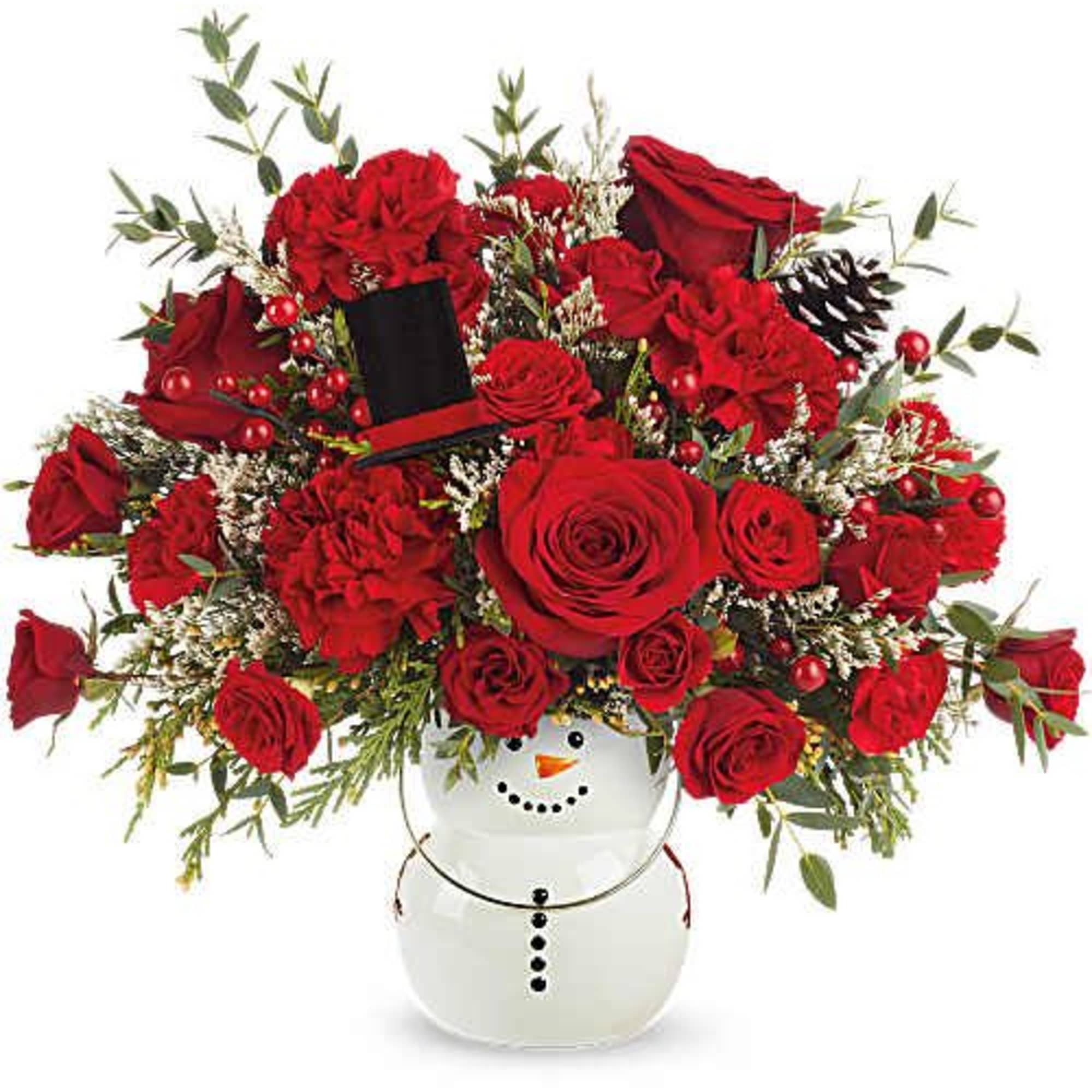 Teleflora's Send A Hug&reg; Frosty Glow Bouquet lights up the season with
