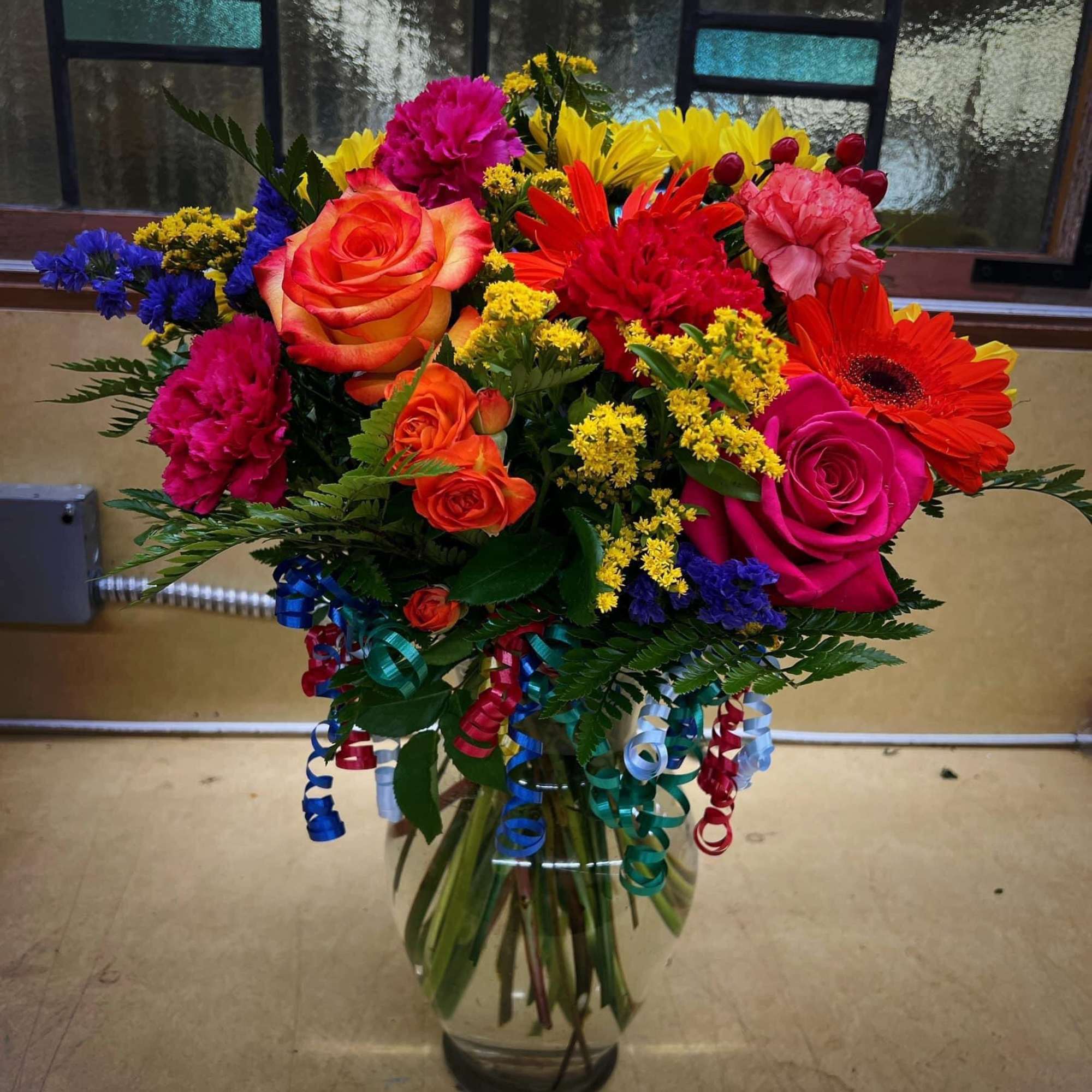 Bright Flowers in a vase
