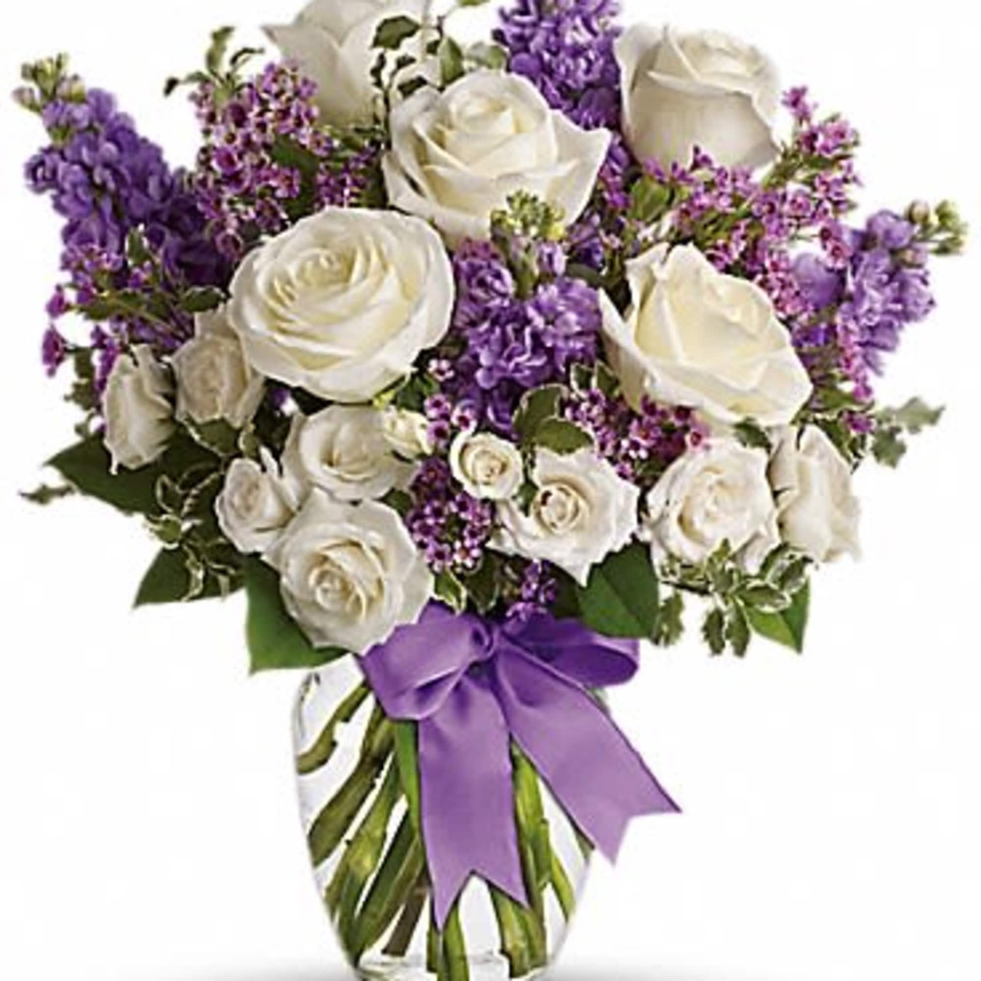This magical bouquet will be at home in a cottage a condo