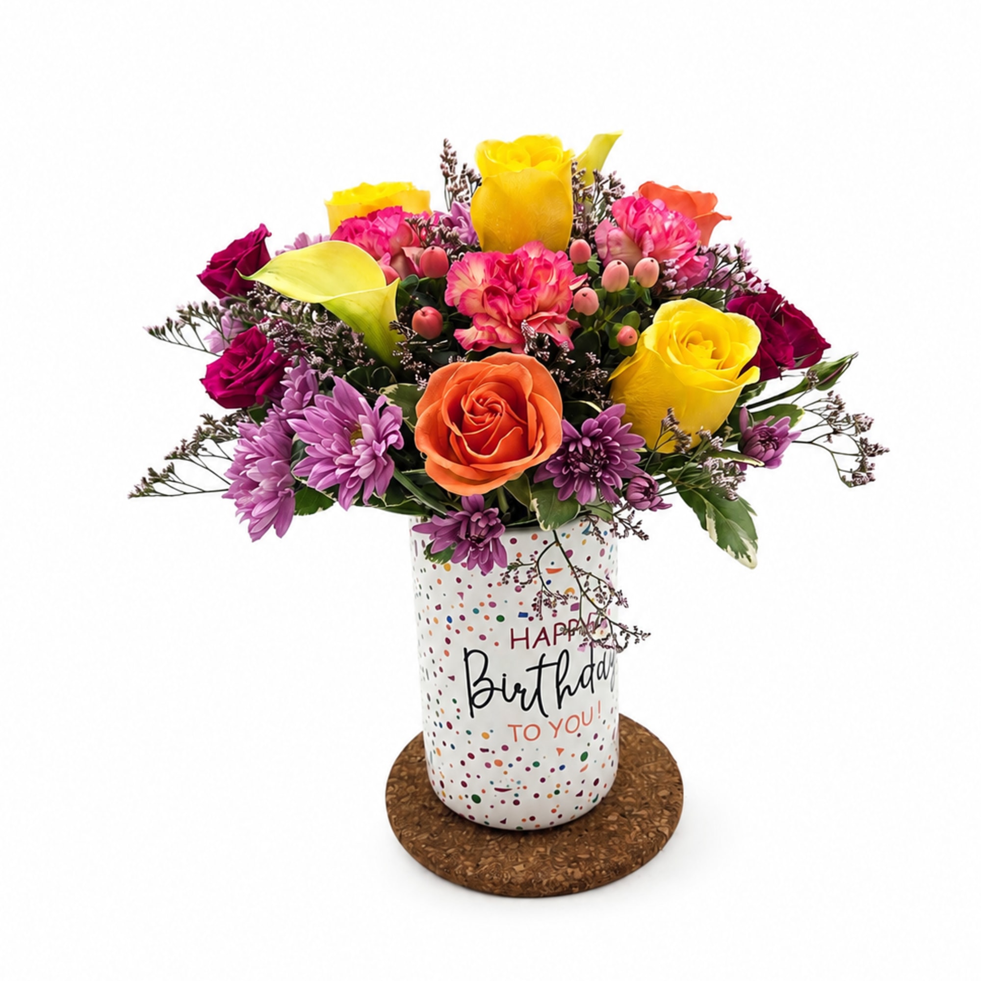 It&rsquo;'s true: sprinkles make everything better. Overflowing with roses, carnations, gerbera daisies, photo 2 of 2