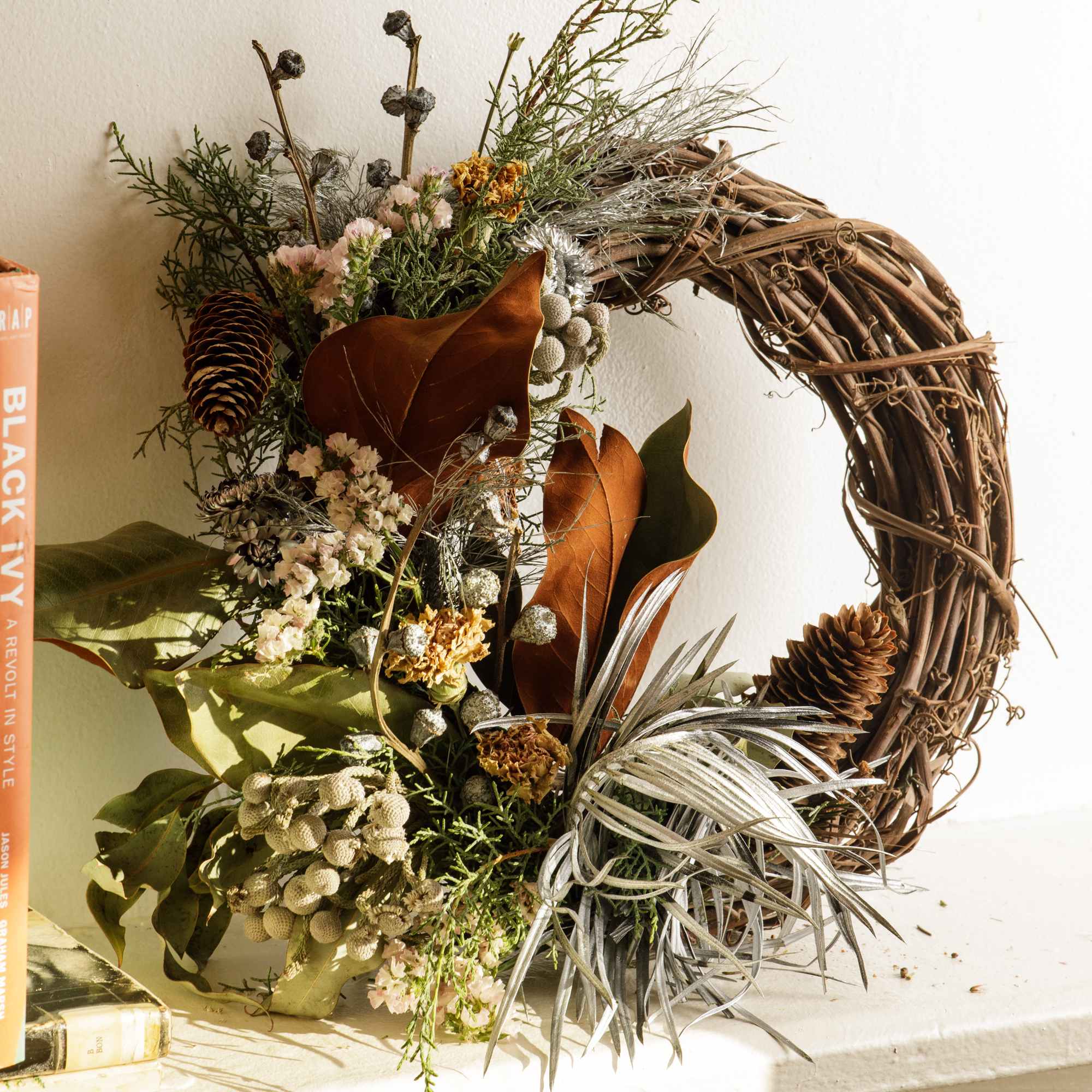 Gift one of our handmade wreaths made with florals dried in-house and