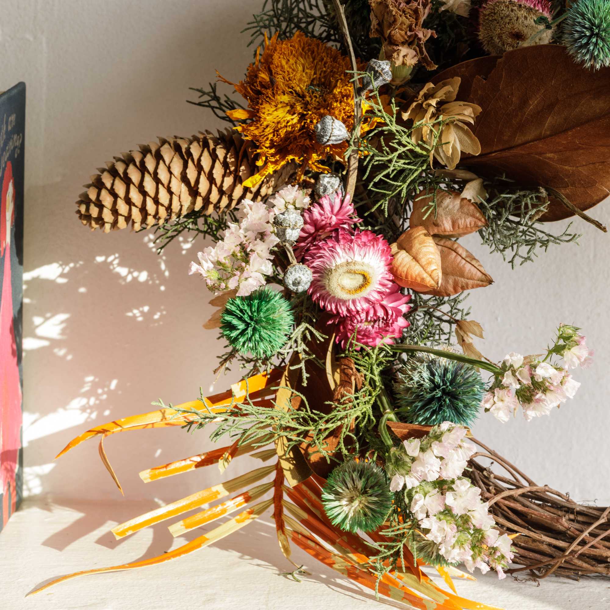 Gift one of our handmade wreaths made with florals dried in-house and, photo 2 of 4