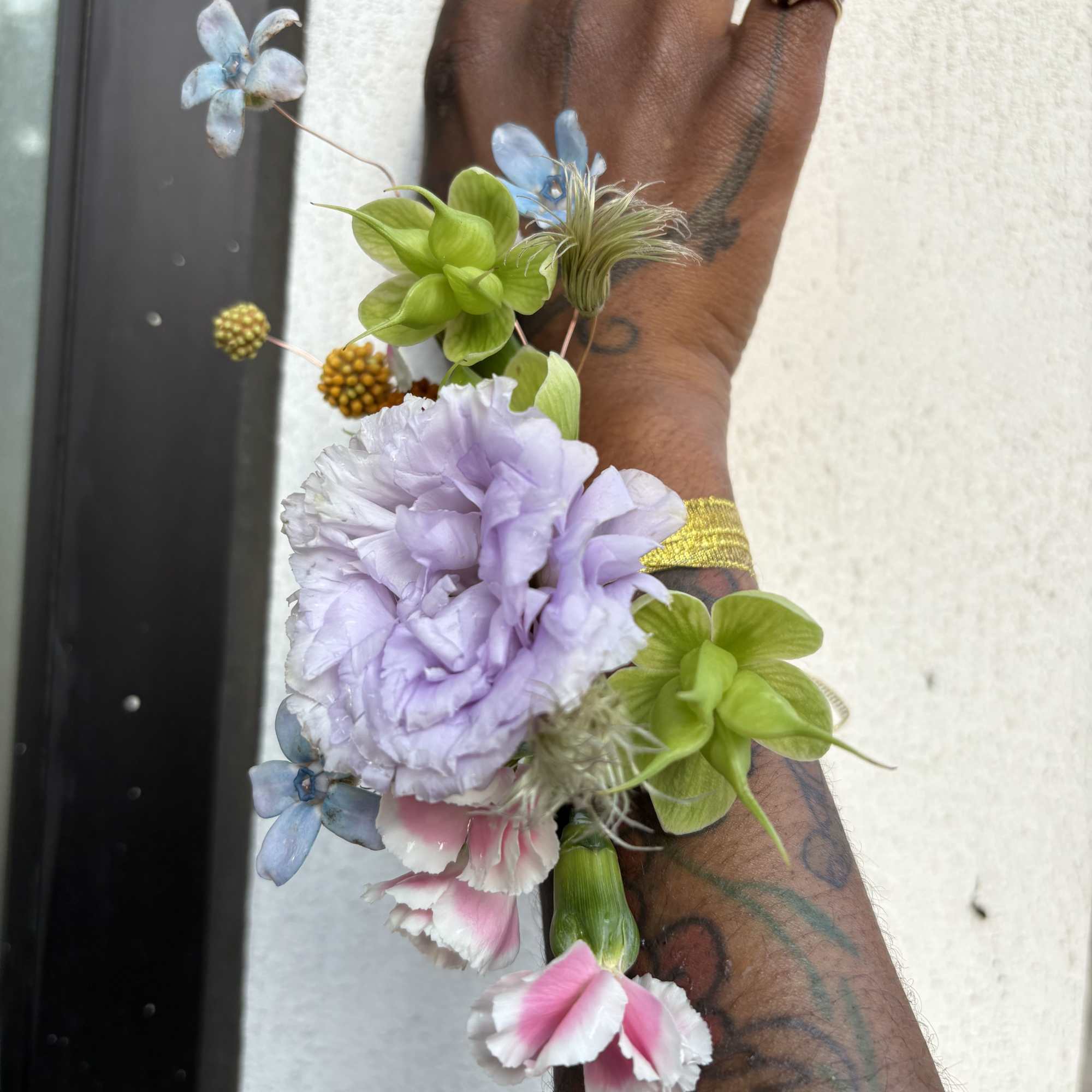 Complete your prom look with our "Floating corsage" cunstructed with rose gold, photo 4 of 5