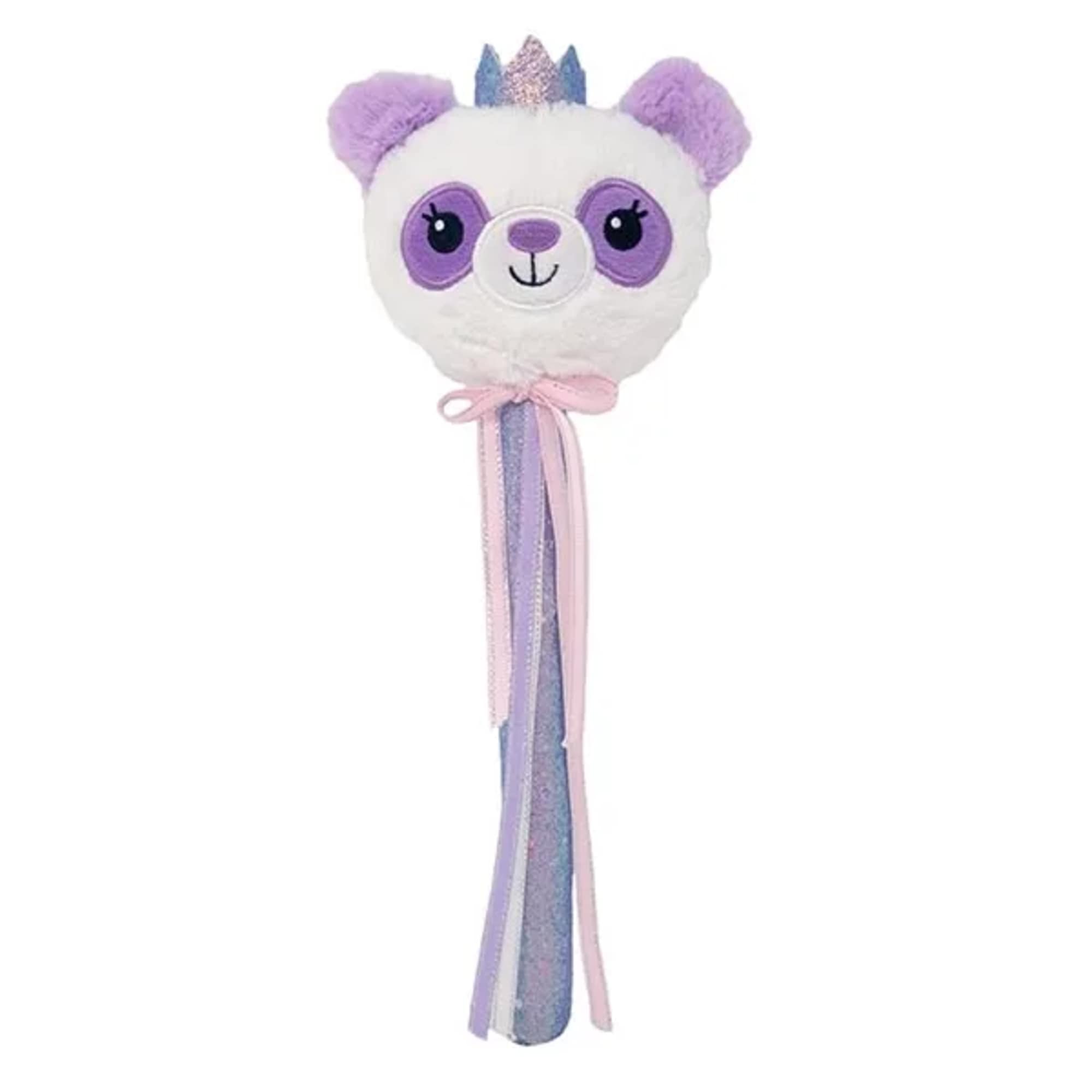 Unicorn-shaped plush balloon with pastel ribbons