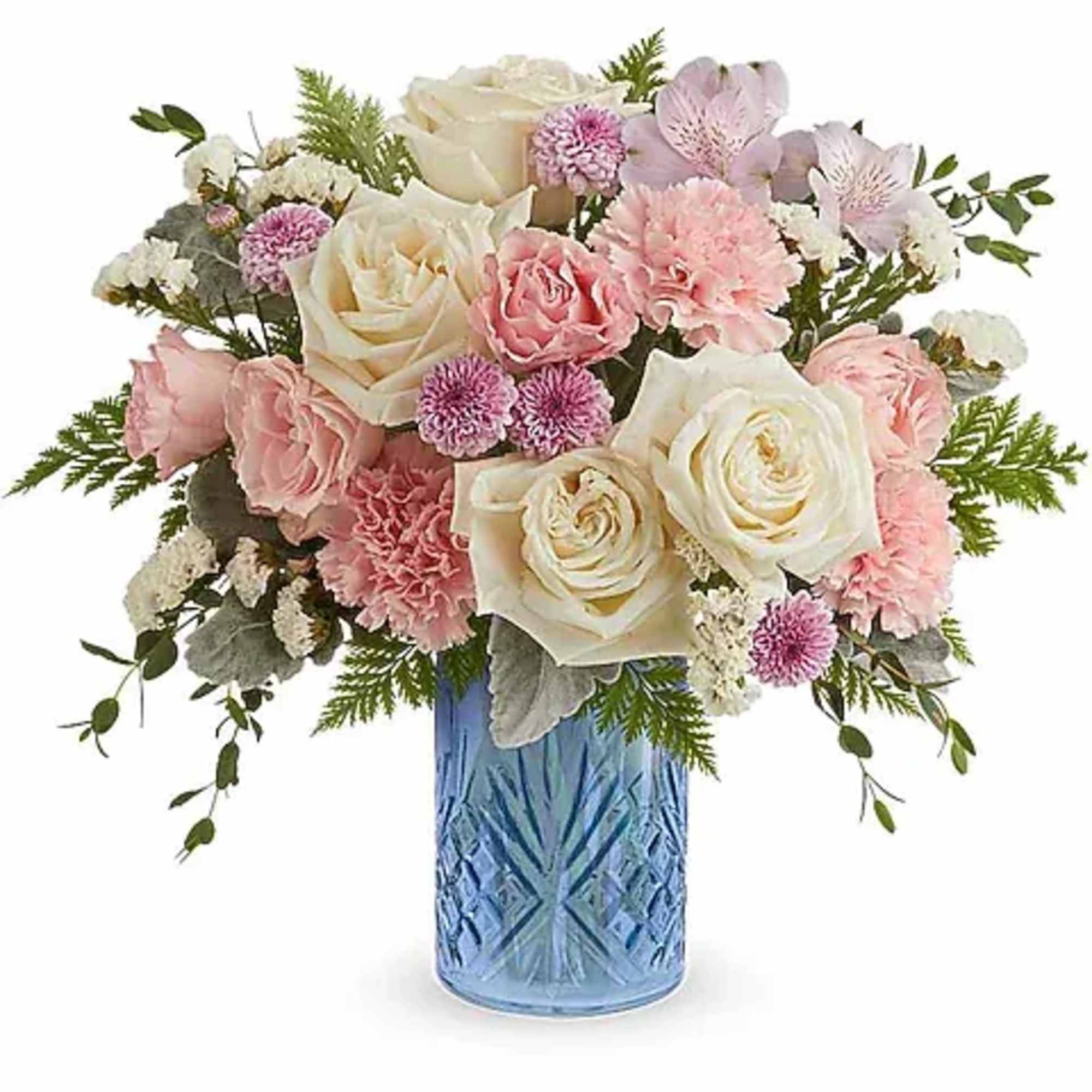 The Blue Belle Bouquet is a sweet Mother's Day flower arrangement of
